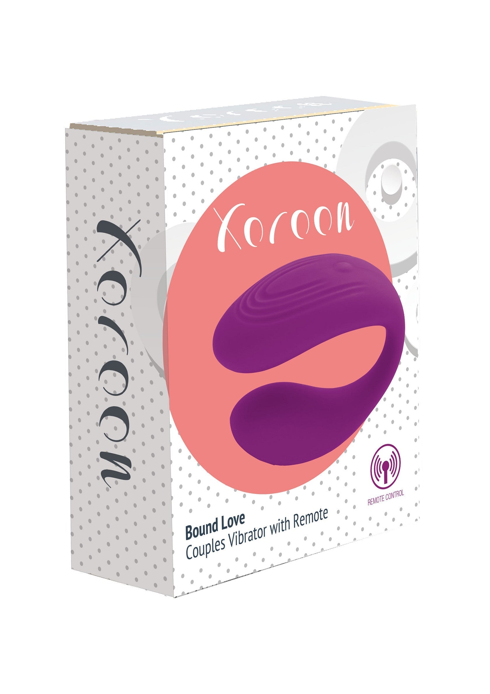 Vibrateur de couple télécommandé Xocoon Bound Love. Jouet pour adultes pour plus de plaisir à deux.; Xocoon Bound Love koppel vibrator met afstandsbediening. Volwassen speeltje voor meer plezier samen.; Xocoon Bound Love couples vibrator with remote. Adult toy for more fun together.