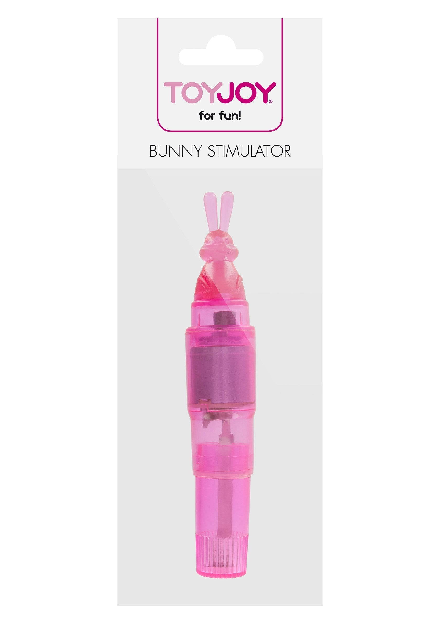 Stimulateur clitoridien lapin rose ToyJoy pour le plaisir !; ToyJoy roze konijnen stimulator voor genot!; ToyJoy pink bunny stimulator for fun!
