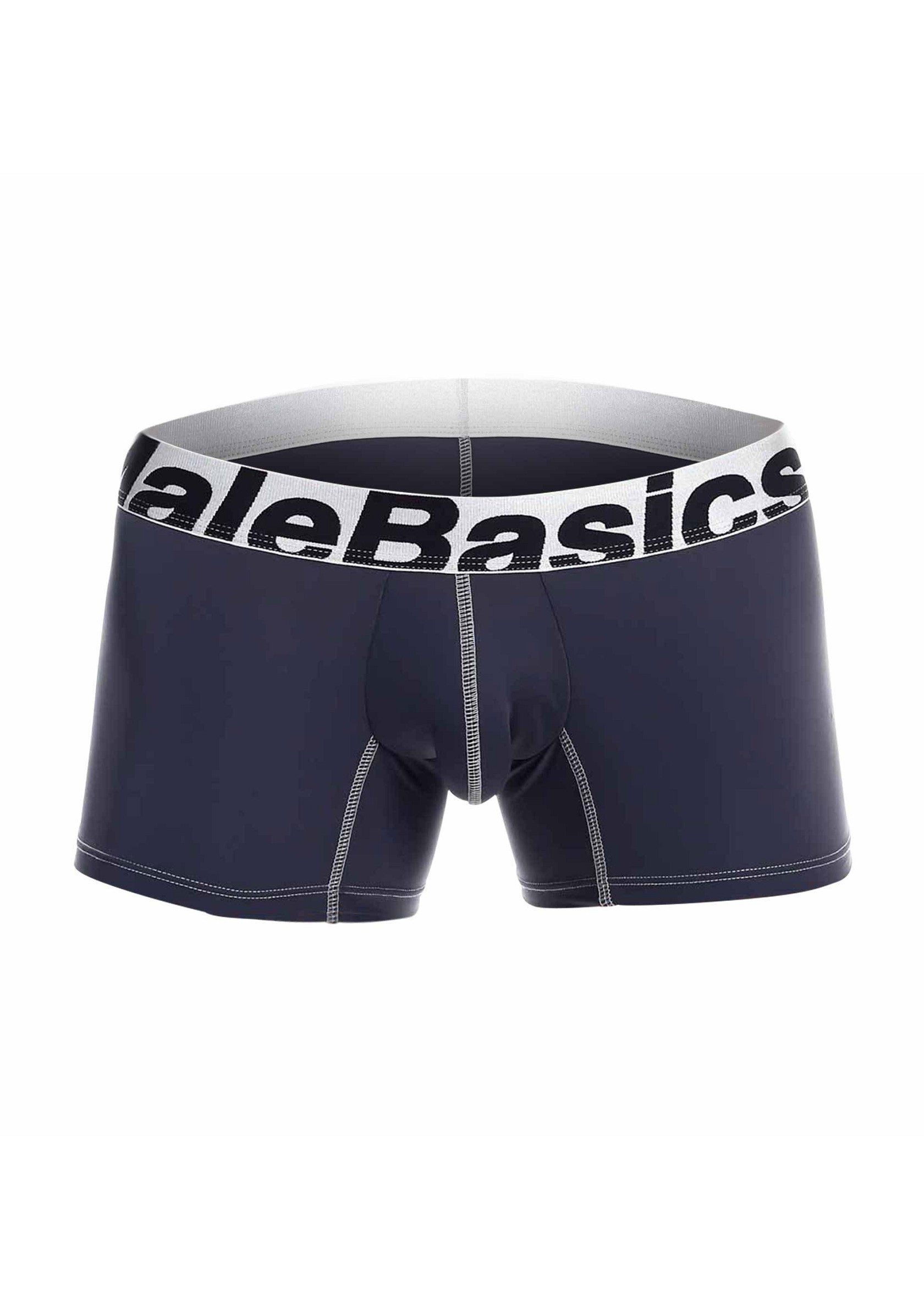 Boxer bleu marine pour homme avec ceinture élastique 'ValeBasics'. Confort et maintien garantis.; Donkerblauwe herenboxer met 'ValeBasics' elastische tailleband. Comfort en ondersteuning gegarandeerd.; Navy blue men's boxer briefs with 'ValeBasics' elastic waistband. Comfort and support guaranteed.