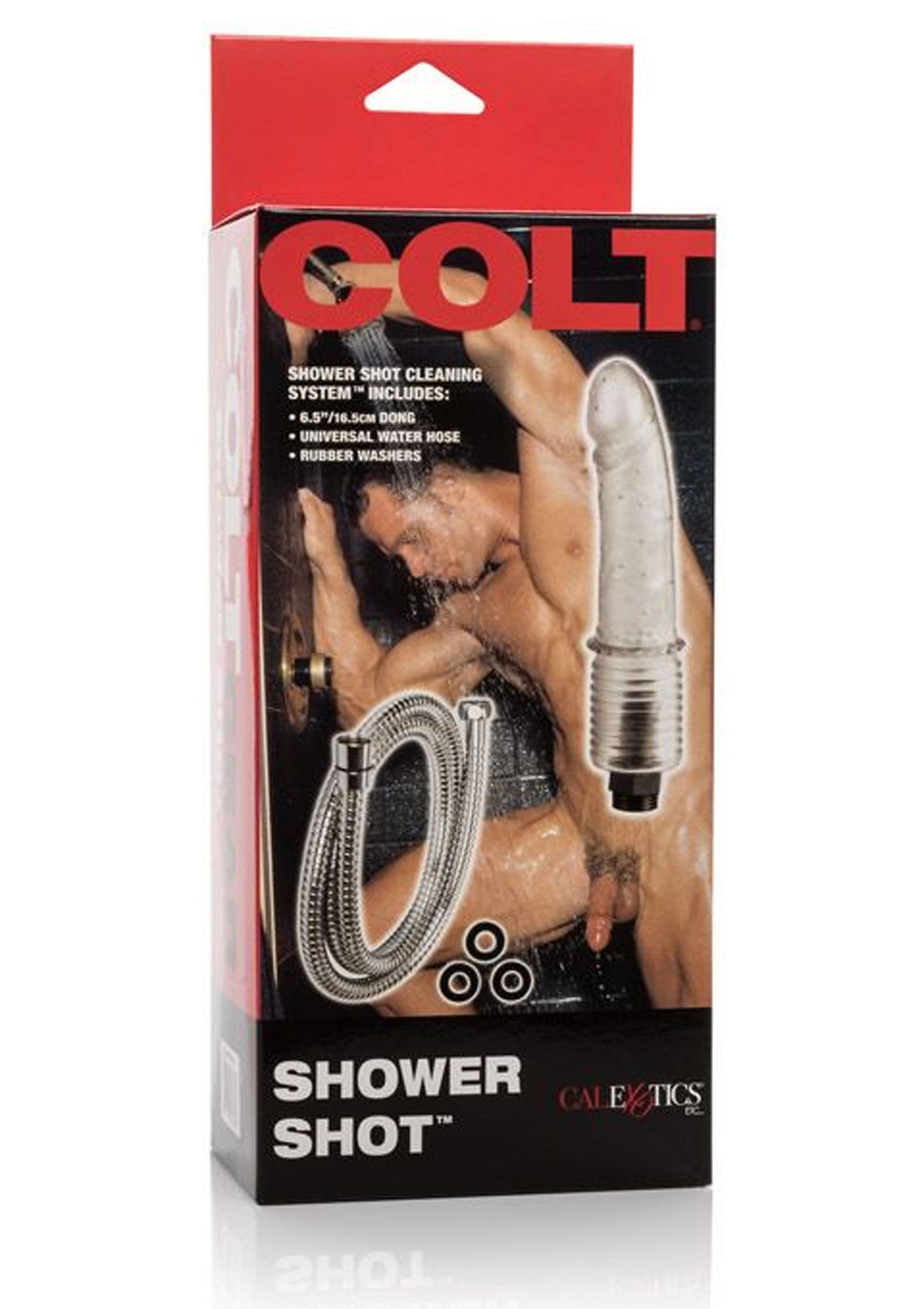 Kit de nettoyage douche Colt Shower Shot. Une expérience unique et intense pour l'hygiène intime.; Colt Shower Shot reinigingsset voor de douche. Een unieke en intense ervaring voor intieme hygiëne.; Colt Shower Shot cleaning system. A unique and intense experience for intimate hygiene.