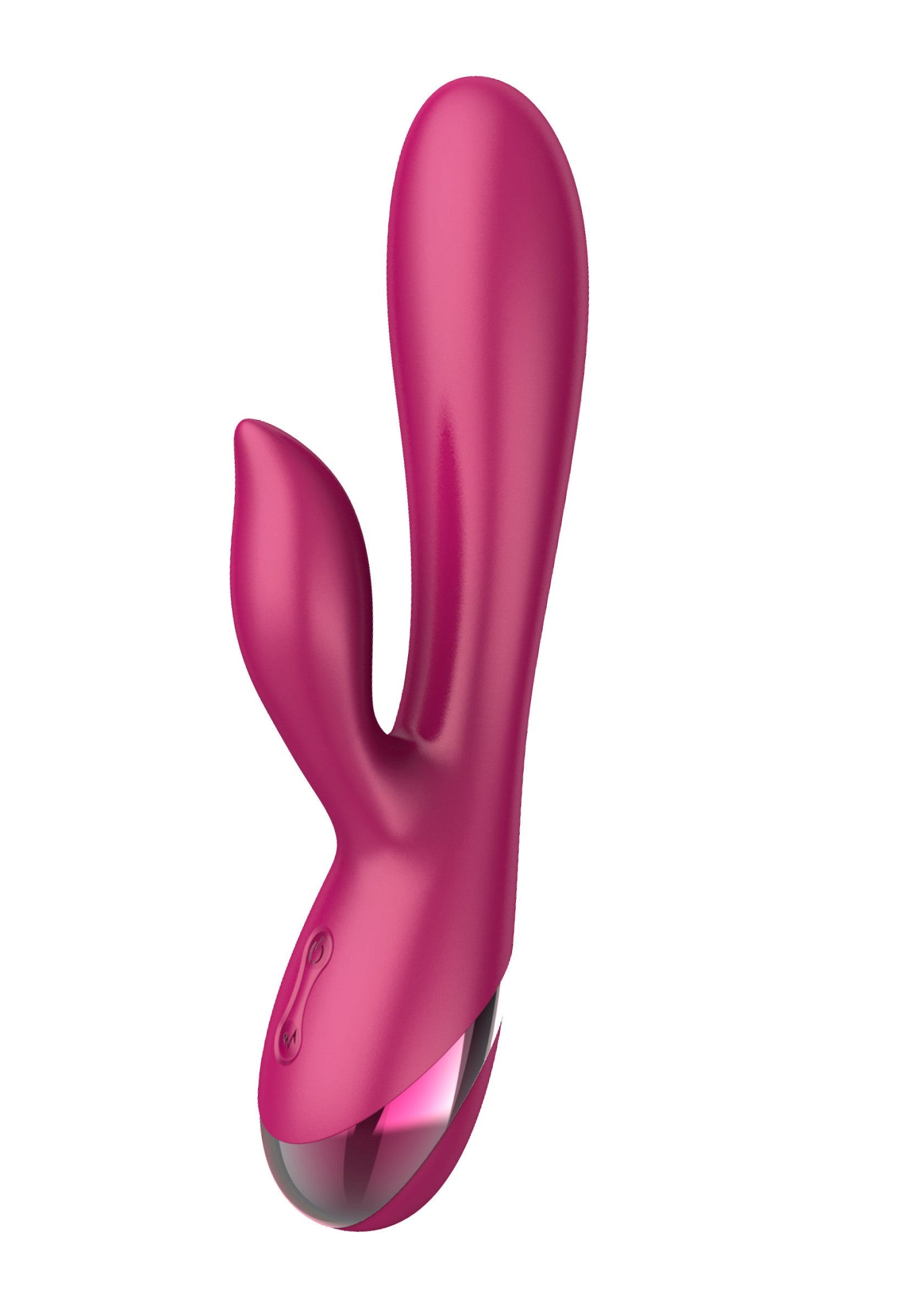 Vibromasseur vibrant rose pour le plaisir féminin.; Roze vibrator voor vrouwelijk genot.; Pink vibrating massager for feminine pleasure.