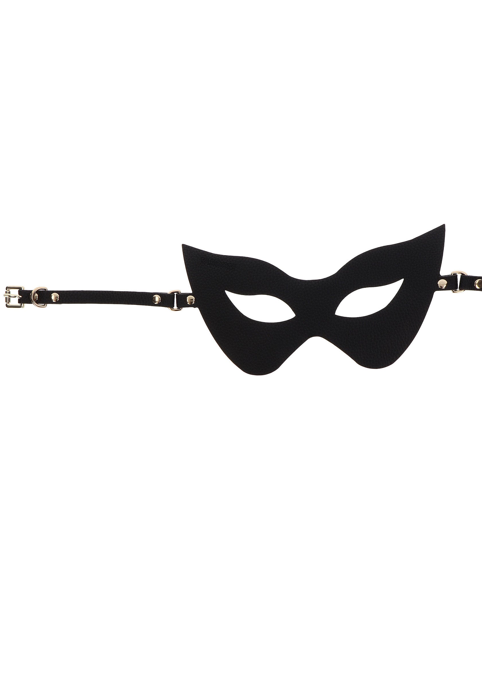 Masque de chat noir élégant avec lanières ajustables. Accessoire parfait pour les fêtes costumées et le jeu de rôle.; Stijlvol zwart kattenmasker met verstelbare bandjes. Perfect accessoire voor themafeesten en rollenspel.; Sleek black cat mask with adjustable straps. Perfect accessory for costume parties and role play.