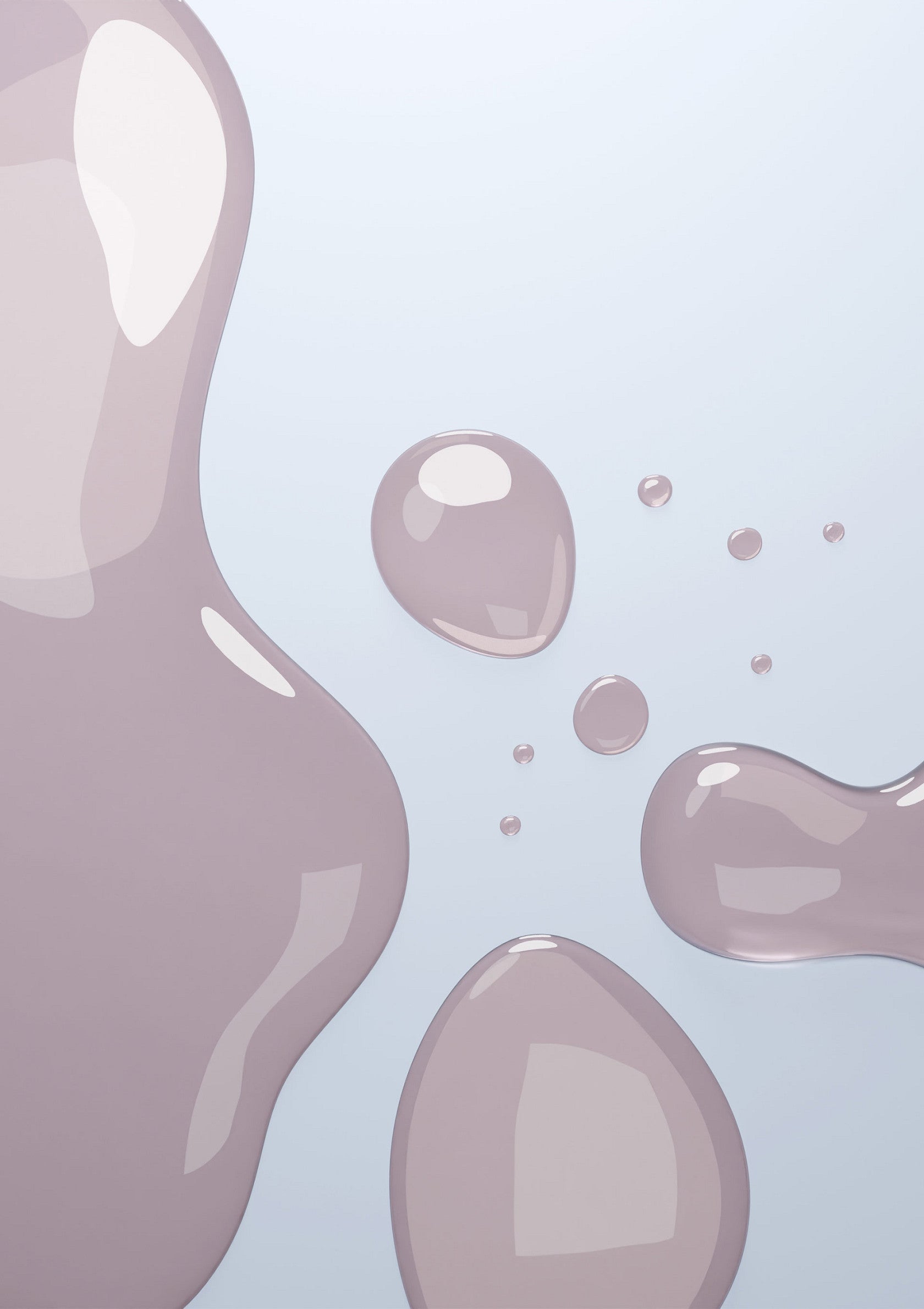 Gouttes abstraites mauve clair, fond minimaliste pour vos créations.; Abstracte lichtpaarse druppels, minimalistische achtergrond voor uw creaties.; Abstract light mauve drops, minimalist background for your designs.