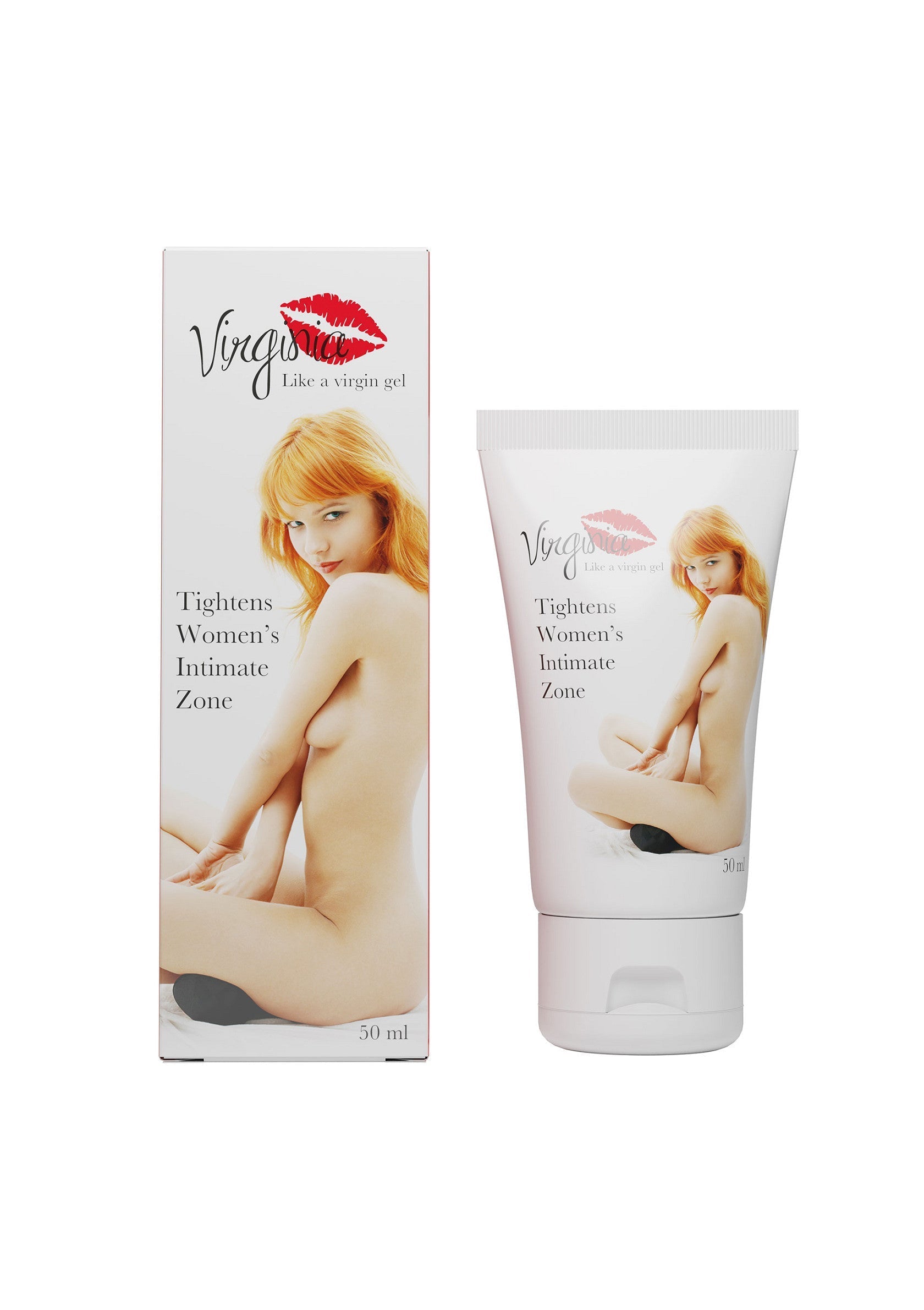 Gel intime pour femmes 'Virgocare'. Resserre la zone intime, comme une nouvelle jeunesse!; Vrouwelijke intieme gel 'Virgocare'. Verstevigt de intieme zone, voor een jonger gevoel!; Female intimate gel 'Virgocare'. Tightens the intimate zone, for a younger feeling!