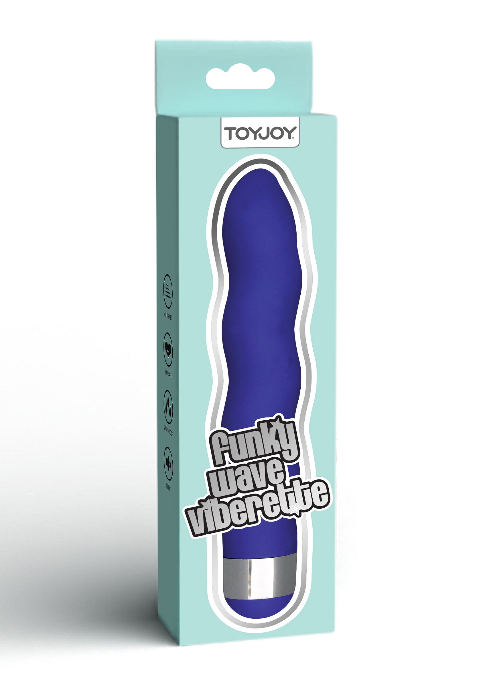 Vibromasseur ToyJoy Funky Wave Viberette pour le plaisir intime. Design unique et sensations garanties !; ToyJoy Funky Wave Viberette vibrator voor intiem genot. Uniek design en gegarandeerde sensaties!; ToyJoy Funky Wave Viberette vibrator for intimate pleasure. Unique design and guaranteed sensations!