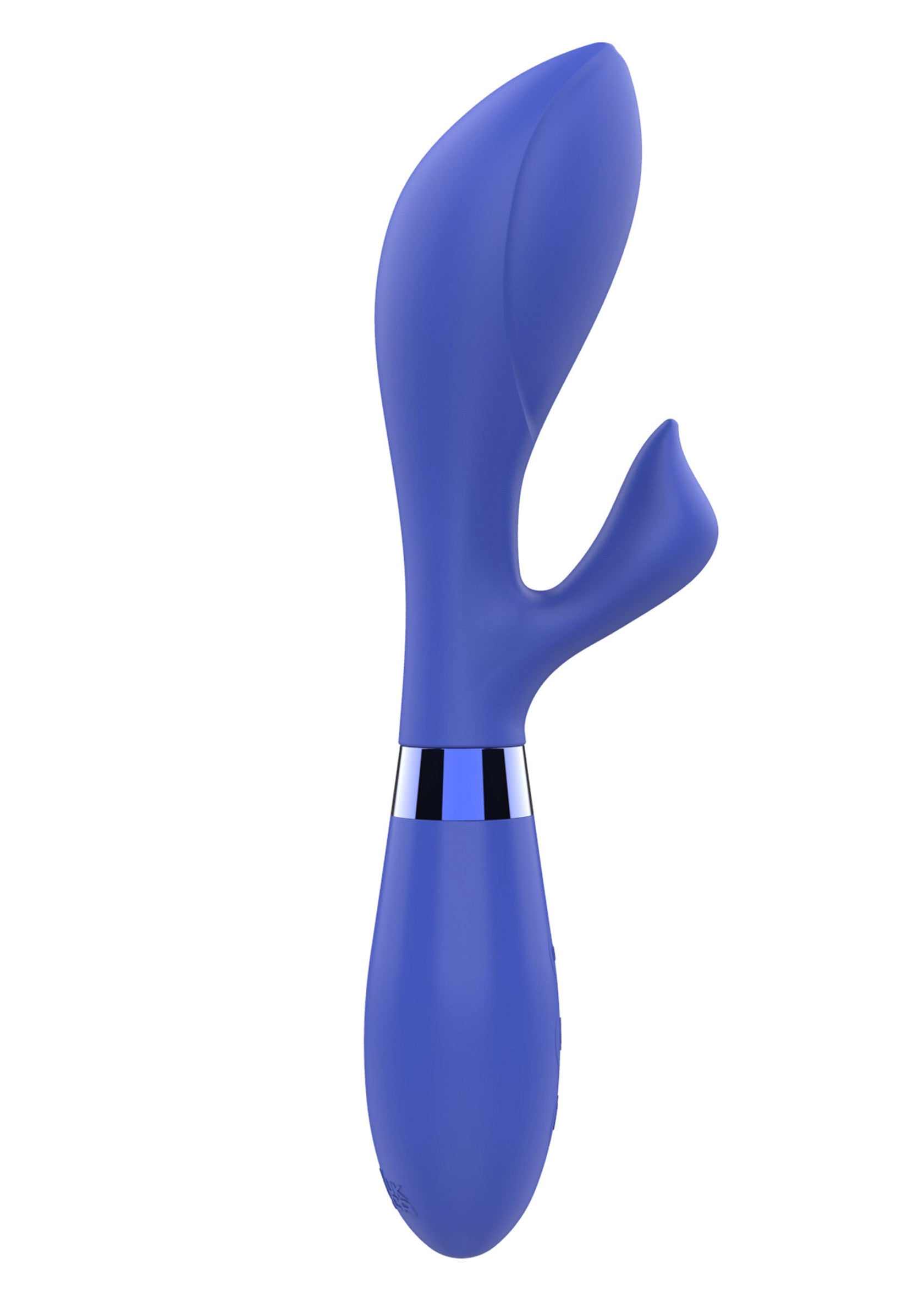 Vibromasseur bleu élégant pour le plaisir personnel.; Stijlvolle blauwe vibrator voor persoonlijk genot.; Stylish blue vibrator for personal pleasure.