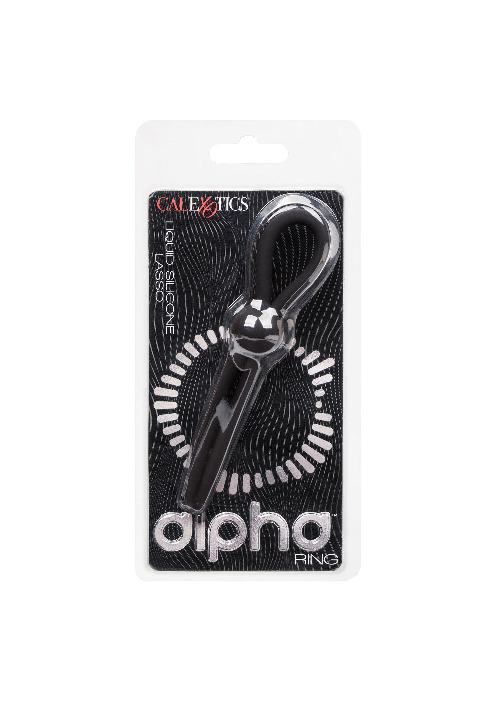 Anneau pénien CalExotics Alpha Ring, pour une érection plus forte et plus longue.; CalExotics Alpha Ring penisring, voor een sterkere en langere erectie.; CalExotics Alpha Ring cock ring, for a stronger, longer erection.