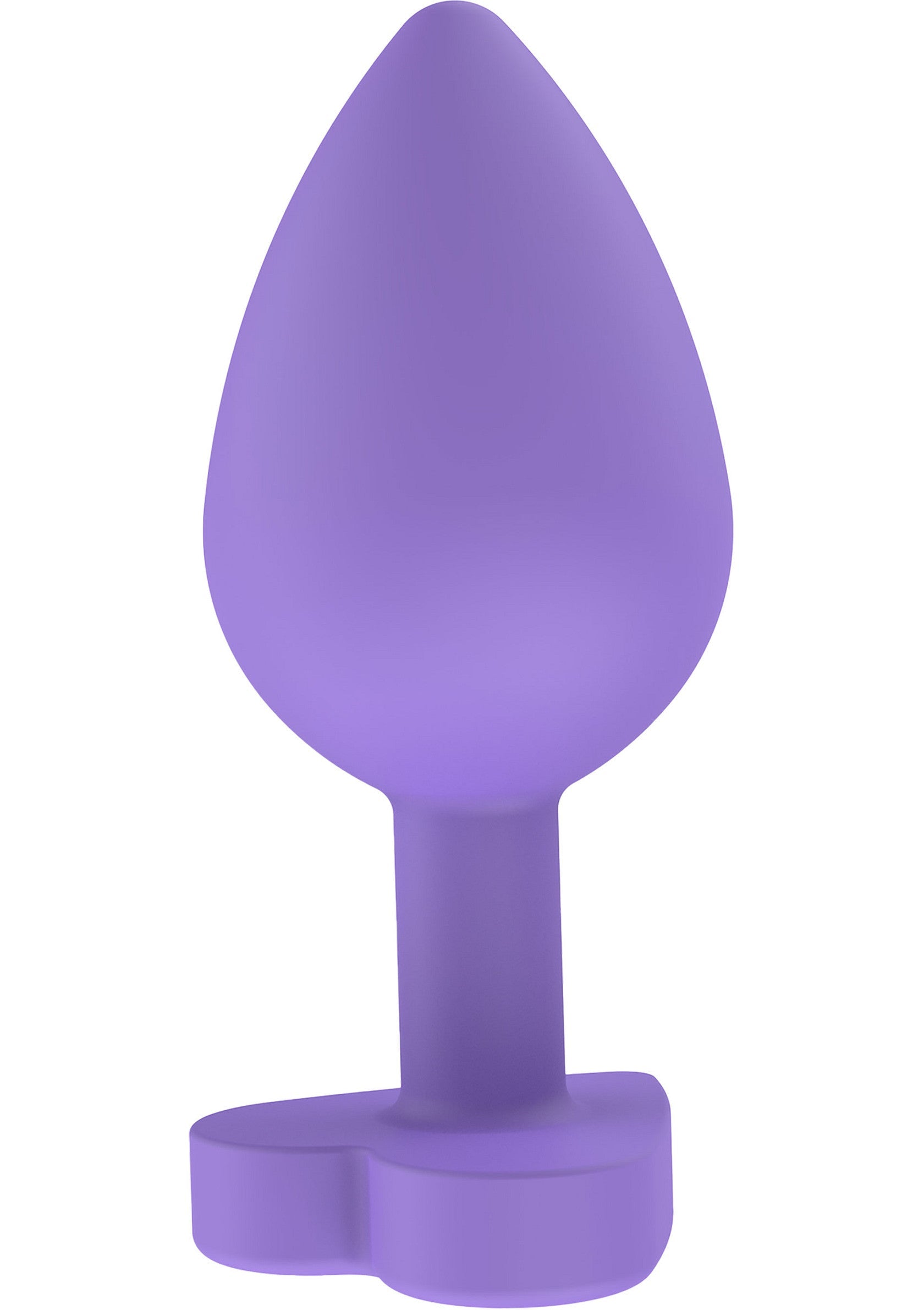 Plug anal violet lisse pour le plaisir et l'exploration.; Gladde paarse anale plug voor plezier en exploratie.; Smooth purple anal plug for pleasure and exploration.