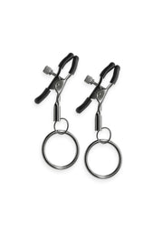 Pinces à tétons avec anneaux pour plus de plaisir.; Tepelklemmen met ringen voor extra plezier.; Nipple clamps with rings for added pleasure.