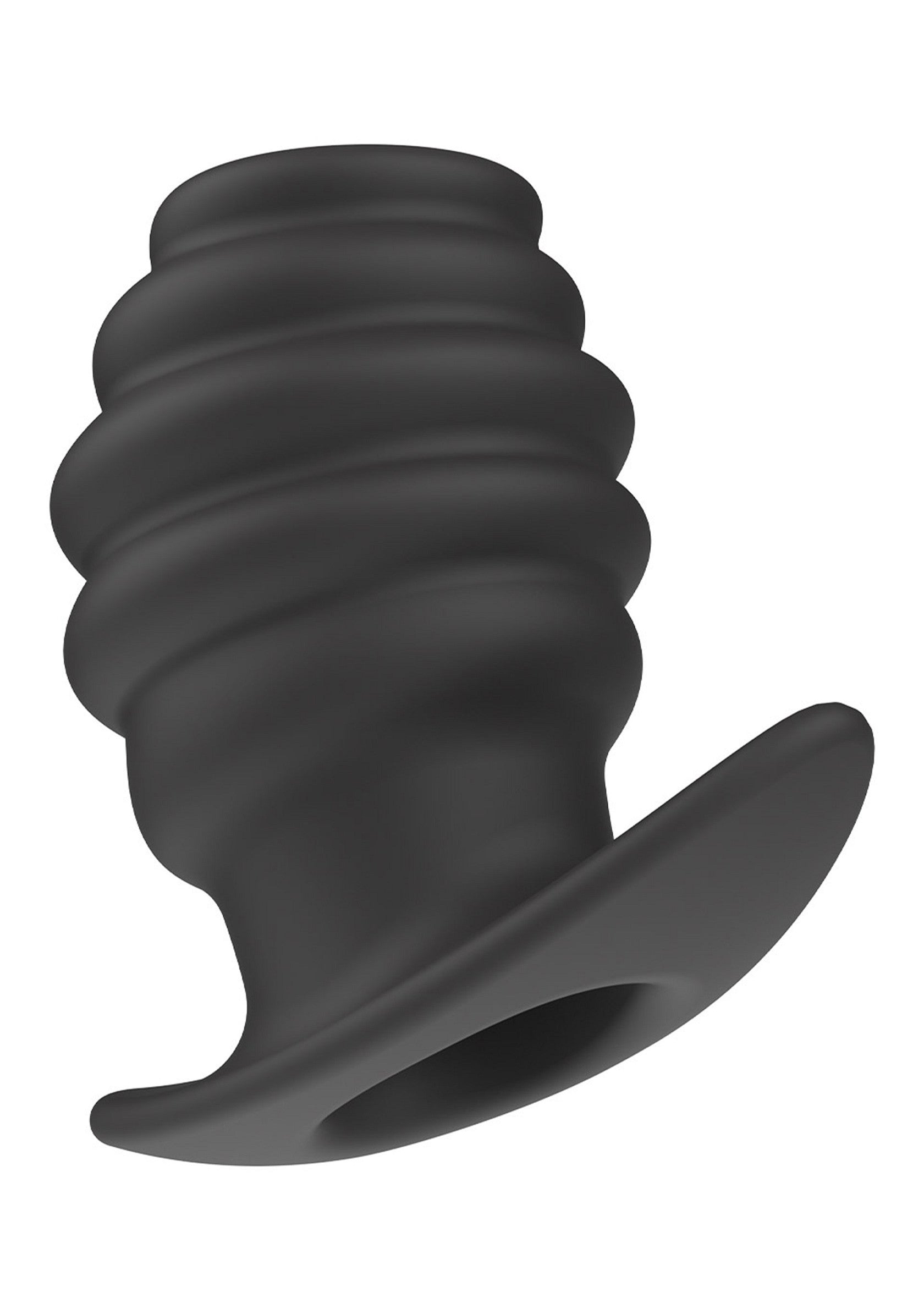 Plug anal en silicone noir à spirale pour une stimulation intense et des sensations uniques. Découvrez le plaisir!; Zwarte siliconen anale plug met spiraal voor intense stimulatie en unieke sensaties. Ontdek plezier!; Black silicone spiral anal plug for intense stimulation and unique sensations. Discover pleasure!