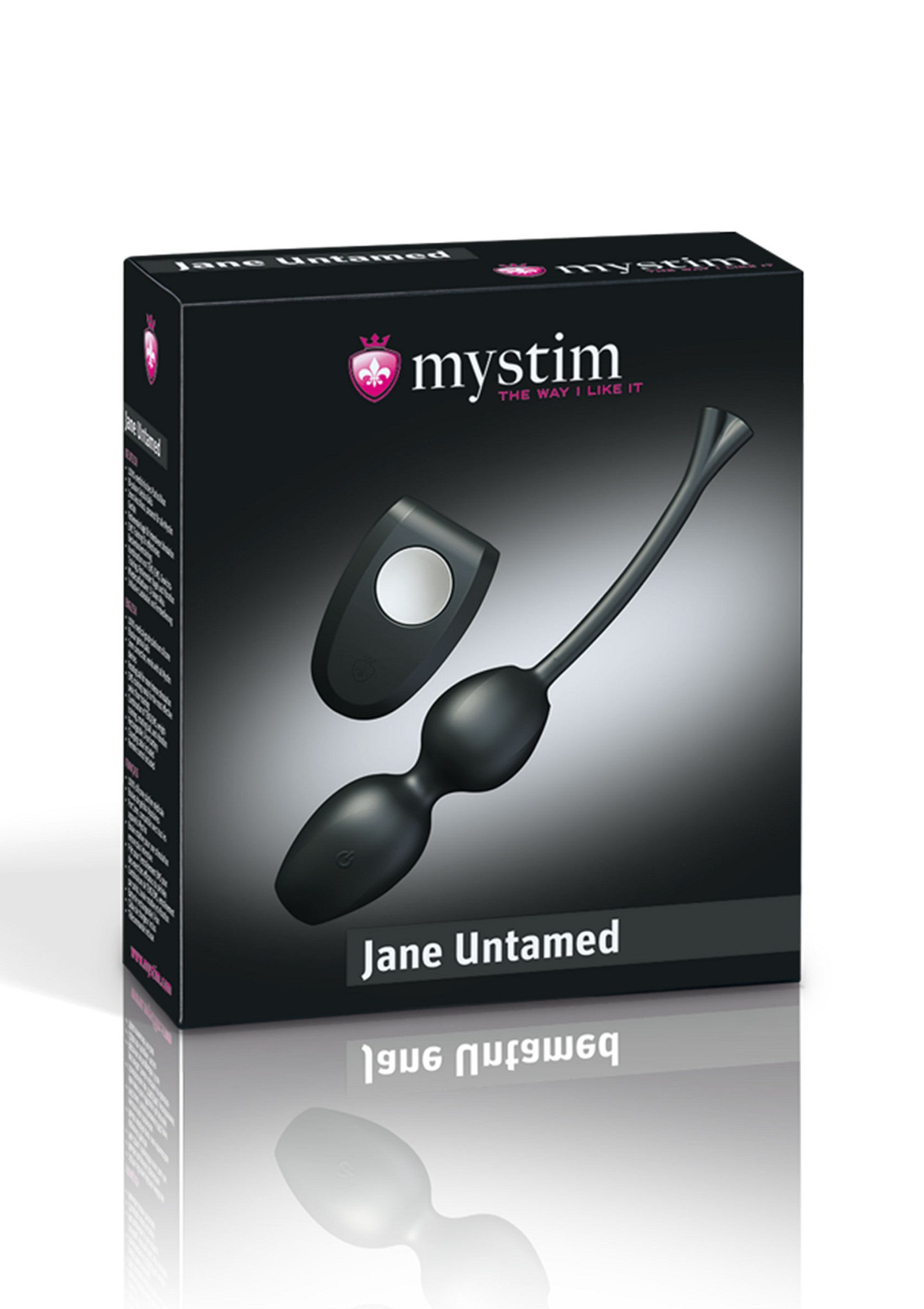 Mystim Jane Untamed : vibromasseur anal de qualité supérieure pour une exploration sensuelle.; Mystim Jane Untamed: hoogwaardige anale vibrator voor sensuele verkenning.; Mystim Jane Untamed: high-quality anal vibrator for sensual exploration.