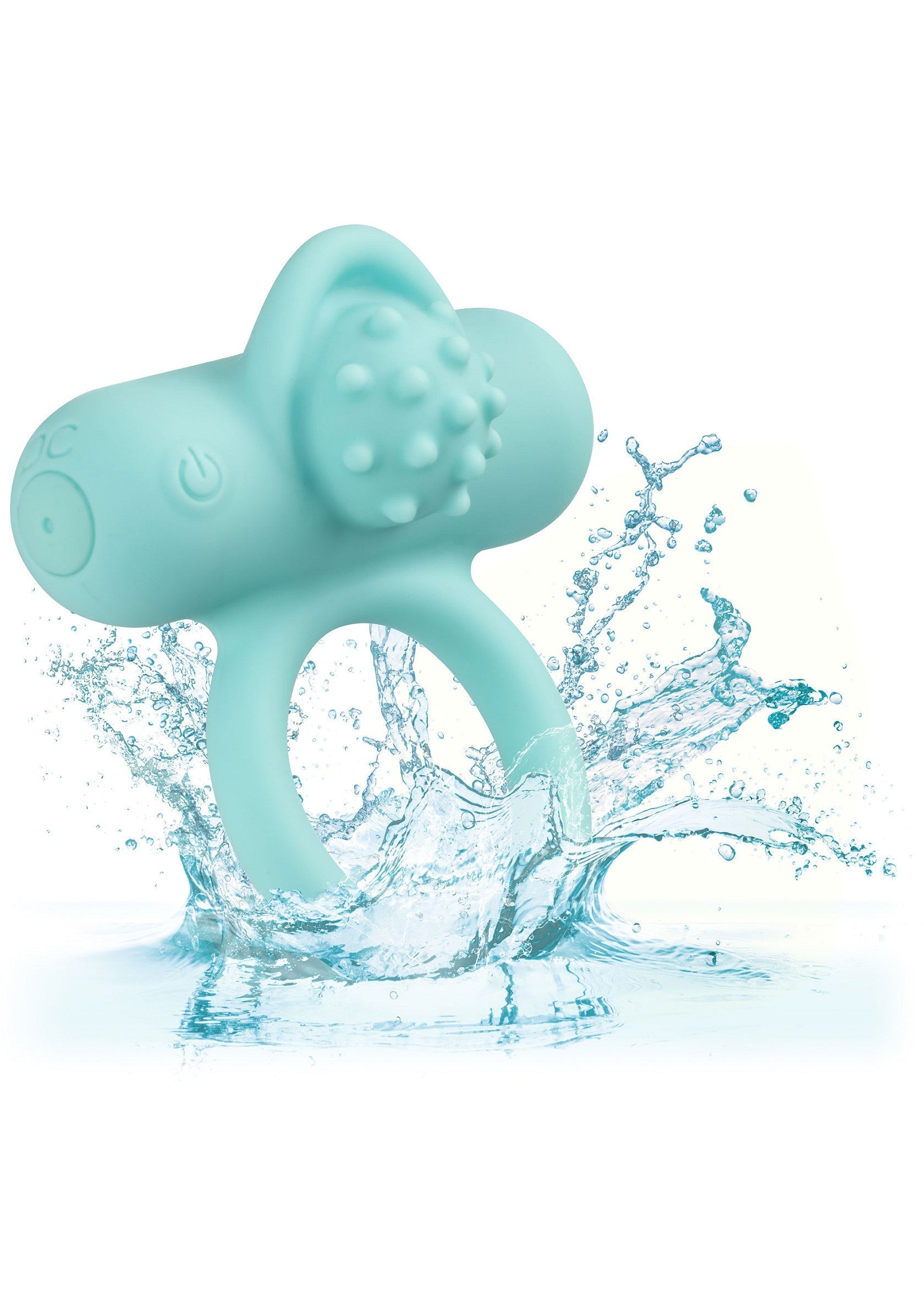 Anneau vibrant bleu étanche pour adultes. Plaisir aquatique garanti !; Waterdichte blauwe vibrerende ring voor volwassenen. Gegarandeerd waterpret!; Waterproof blue vibrating ring for adults. Guaranteed aquatic fun!
