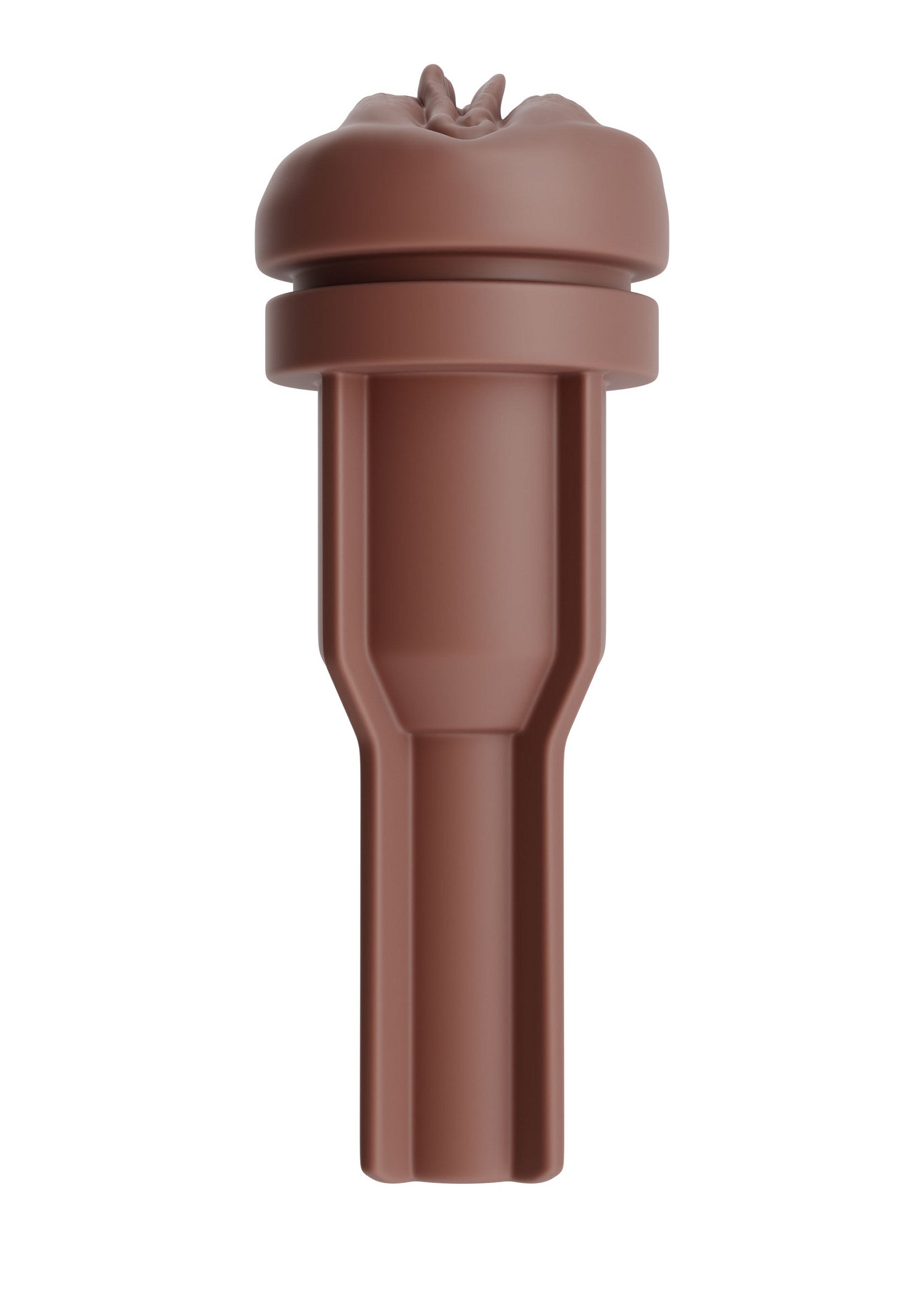 Manchon masturbatoire texturé marron. Sensations fortes garanties.; Bruine getextureerde masturbatiekoker. Gegarandeerd intense sensaties.; Brown textured masturbation sleeve. Intense sensations guaranteed.