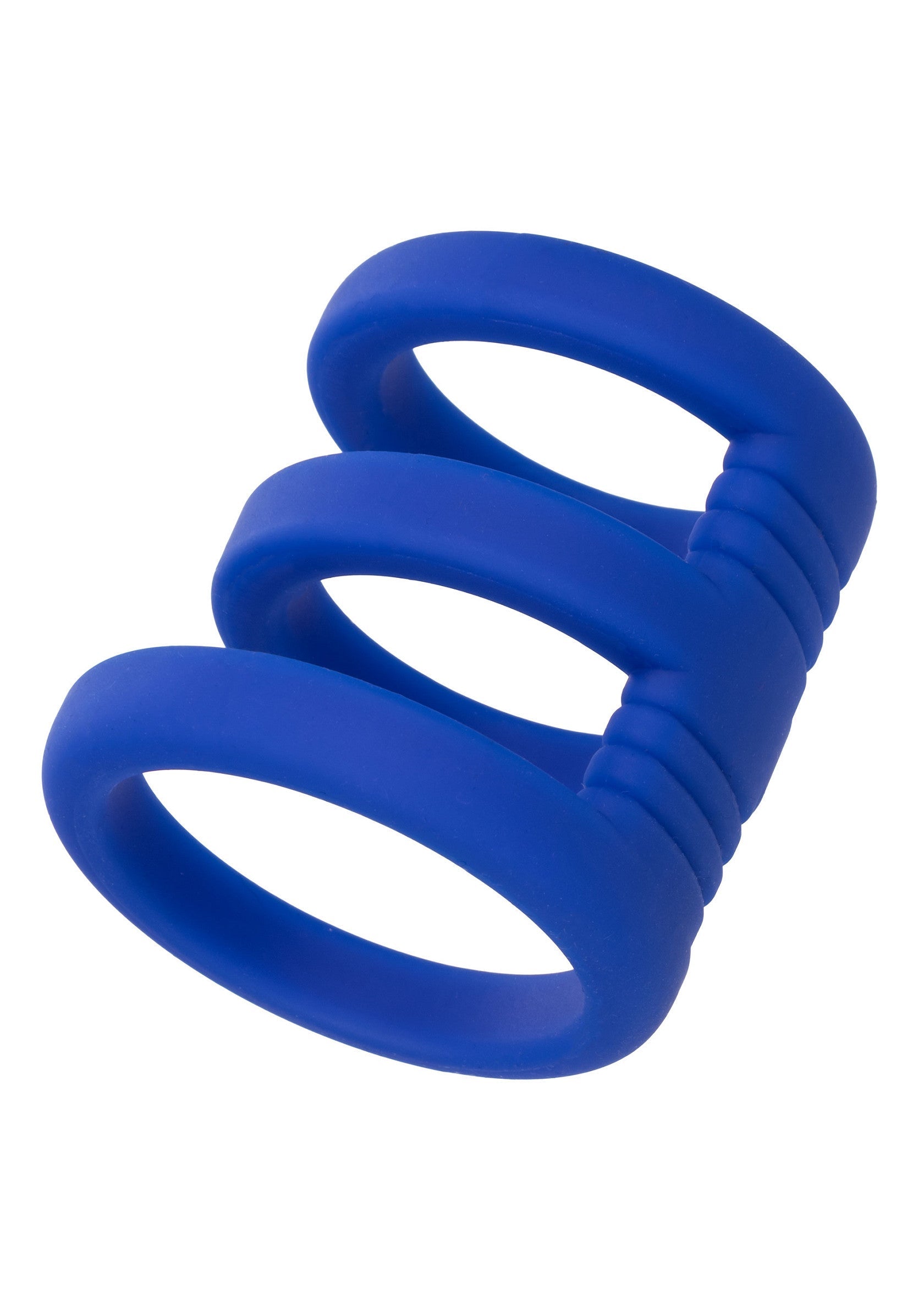 Anneau pénien bleu pour hommes, améliore l'érection et le plaisir.; Blauwe penisring voor mannen, verbetert erectie en plezier.; Blue cock ring for men, enhances erection and pleasure.