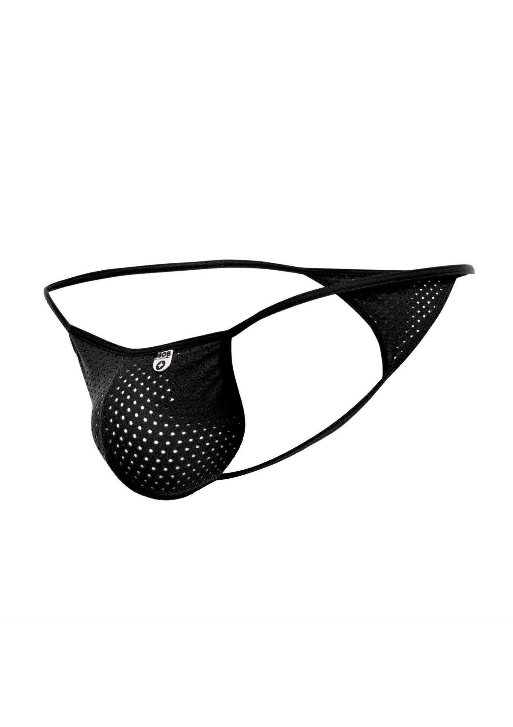 String noir pour homme, maille aérée, coupe épurée et confortable. Idéal pour une sensation de liberté et de fraîcheur.; Zwarte string voor heren, luchtige mesh, gestroomlijnde en comfortabele pasvorm. Ideaal voor een gevoel van vrijheid en frisheid.; Black men's string thong, breathable mesh, sleek and comfortable fit. Ideal for a feeling of freedom and freshness.