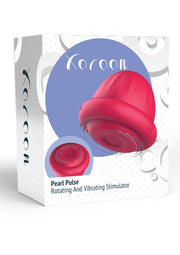 Koroon Pearl Pulse stimulateur rotatif et vibrant. Découvrez le plaisir avec ce produit de qualité.; Koroon Pearl Pulse roterende en vibrerende stimulator. Ontdek plezier met dit kwaliteitsproduct.; Koroon Pearl Pulse rotating and vibrating stimulator. Discover pleasure with this quality product.