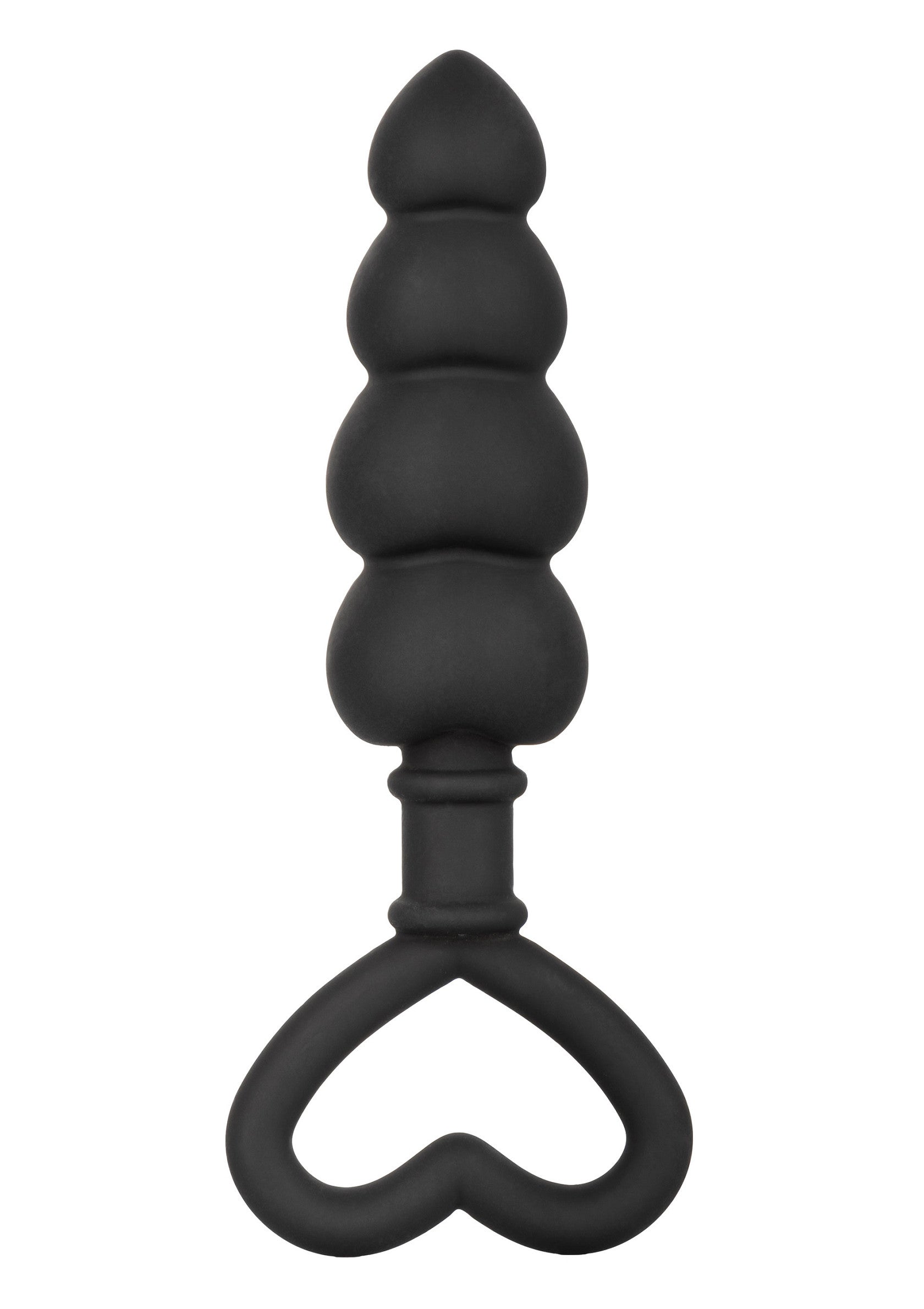 Plug anal noir avec un manche en forme de coeur. Idéal pour le plaisir anal et l'exploration.; Zwarte anale plug met hartvormig handvat. Perfect voor anale stimulatie en plezier.; Black anal plug with heart handle. Great for anal pleasure and exploration.