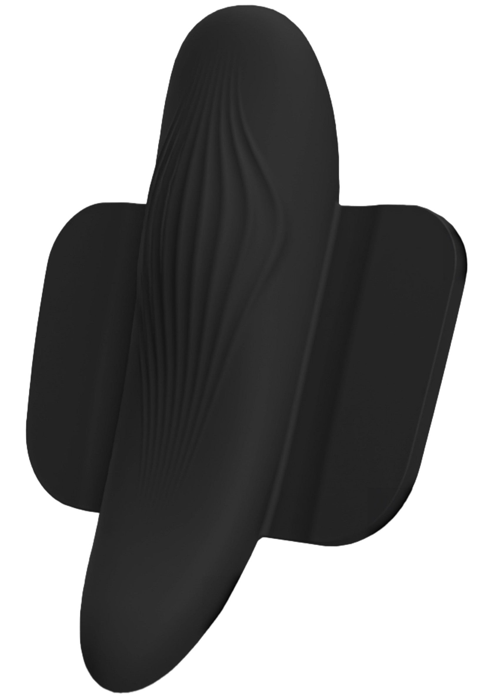 Vibromasseur noir avec des textures uniques pour une stimulation intense et des moments de plaisir inoubliables.; Zwarte vibrator met unieke texturen voor intense stimulatie en onvergetelijke momenten van plezier.; Black vibrator with unique textures for intense stimulation and unforgettable moments of pleasure.