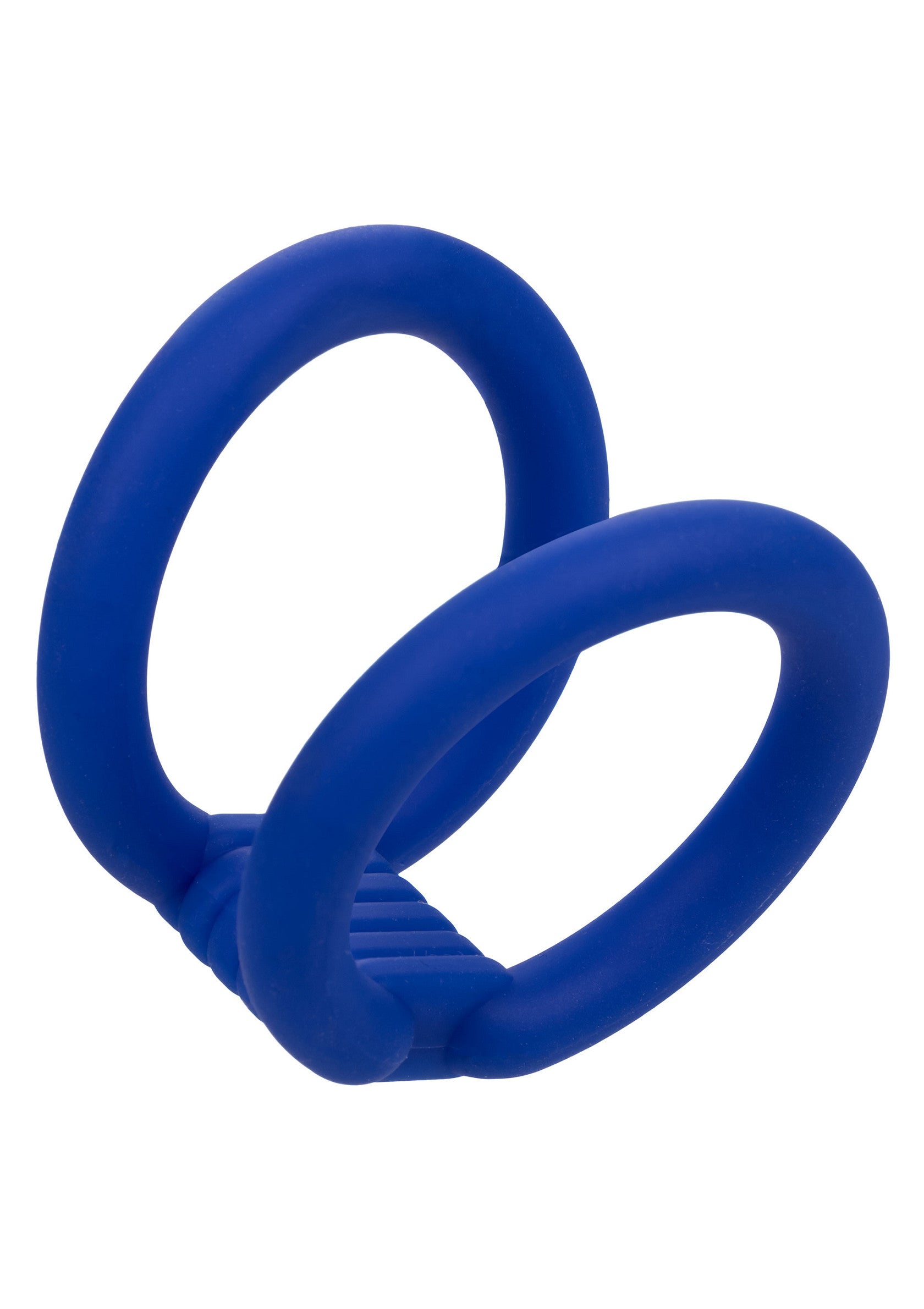 Anneau pénien bleu pour une endurance accrue et un plaisir intense.; Blauwe penisring voor meer uithoudingsvermogen en intens plezier.; Blue cock ring for enhanced stamina and intense pleasure.