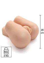 Sextoy réaliste en forme de paire de fesses, 20 cm, poids 2 kg. Plaisir garanti!; Realistisch seksspeeltje in de vorm van een paar billen, 20 cm, gewicht 2 kg. Plezier gegarandeerd!; Realistic sex toy in the shape of a pair of buttocks, 20 cm, weight 2 kg. Pleasure guaranteed!