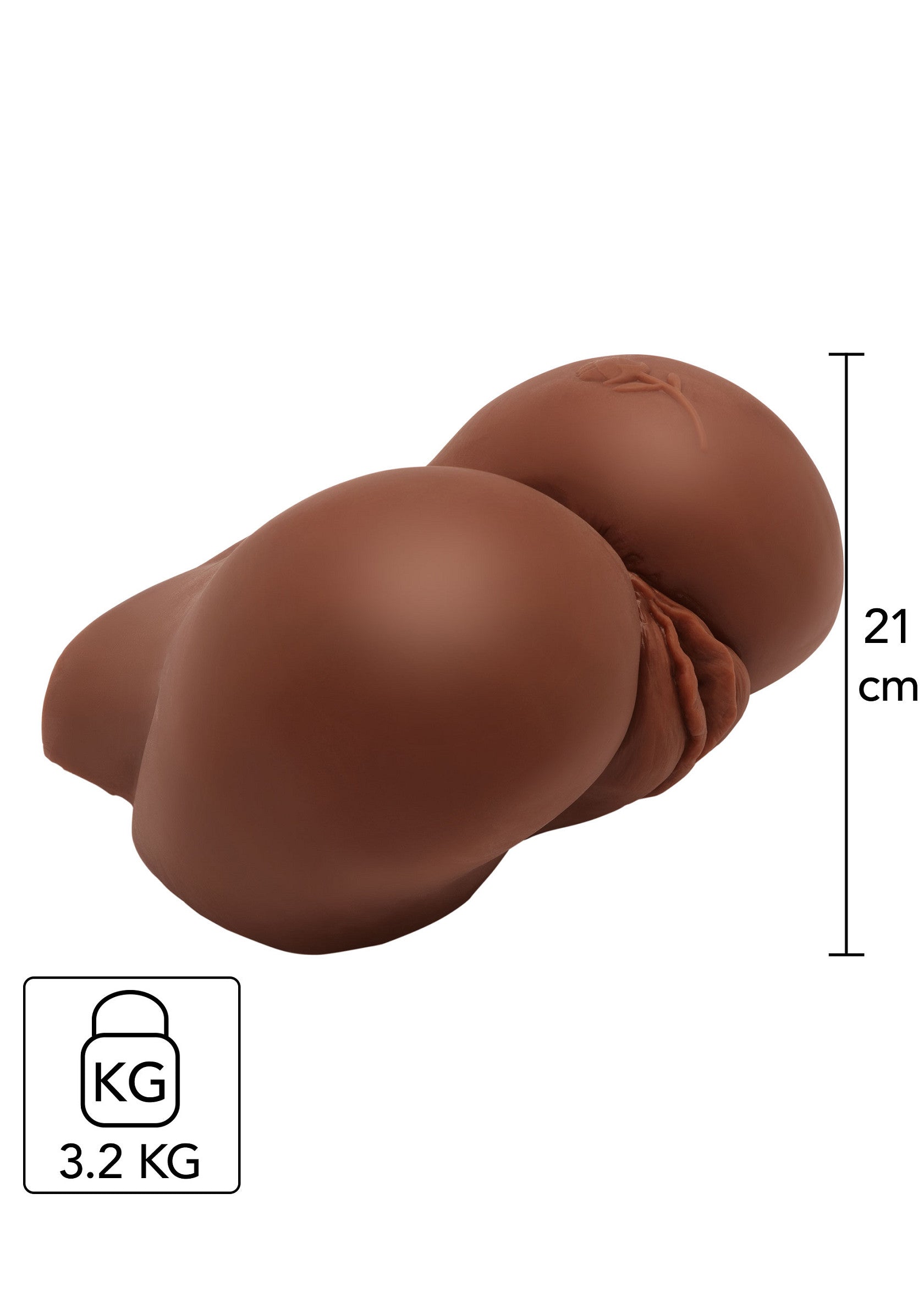 Faux postérieur réaliste en silicone pour une expérience sensuelle intense. Texture douce et forme naturelle.; Realistische siliconen namaakbillen voor een intense sensuele ervaring. Zachte textuur en natuurlijke vorm.; Realistic silicone faux buttocks for an intense sensual experience. Soft texture and natural shape.