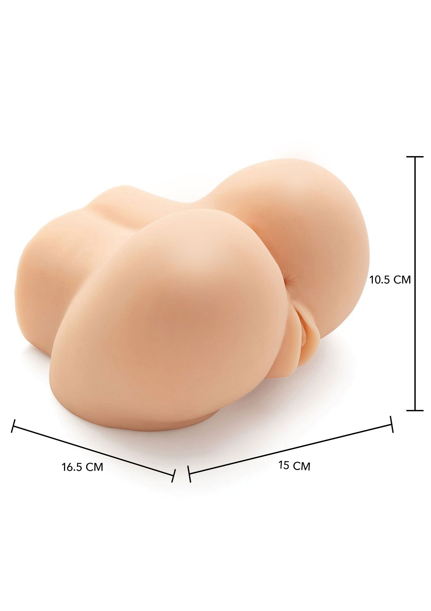 Plaisir ultime avec ce masturbateur anal réaliste. Sensations intenses garanties! Dimensions indiquées.; Ultiem genot met deze realistische anale masturbator. Gegarandeerd intense sensaties! Afmetingen aangegeven.; Ultimate pleasure with this realistic anal masturbator. Guaranteed intense sensations! Dimensions indicated.