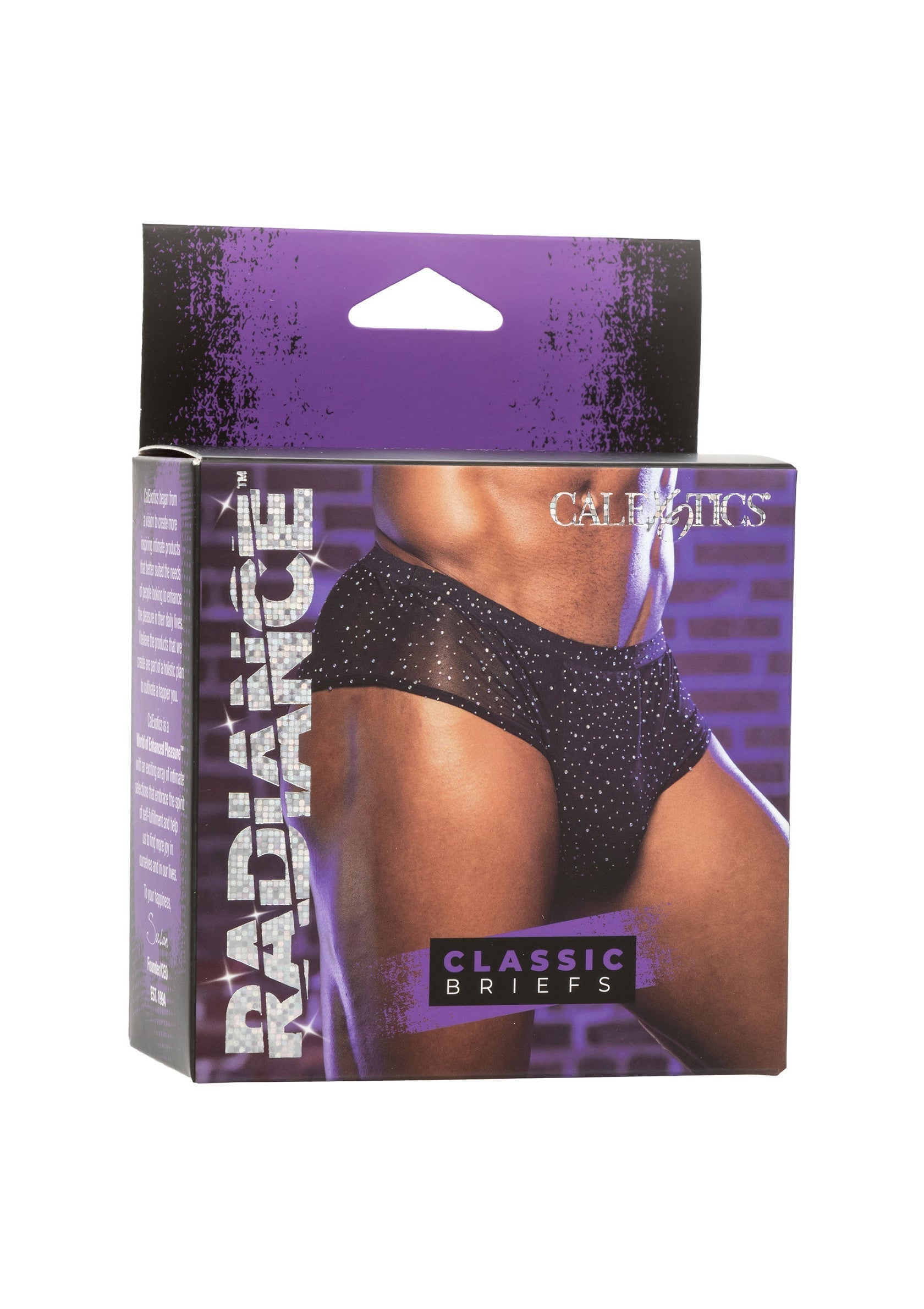 Slip classique Radiance pour hommes. Slip noir étincelant pour un look élégant et confortable.; Radiance klassieke herenslip. Sprankelende zwarte slip voor een stijlvolle en comfortabele look.; Radiance classic men's briefs. Sparkling black briefs for a stylish and comfortable look.