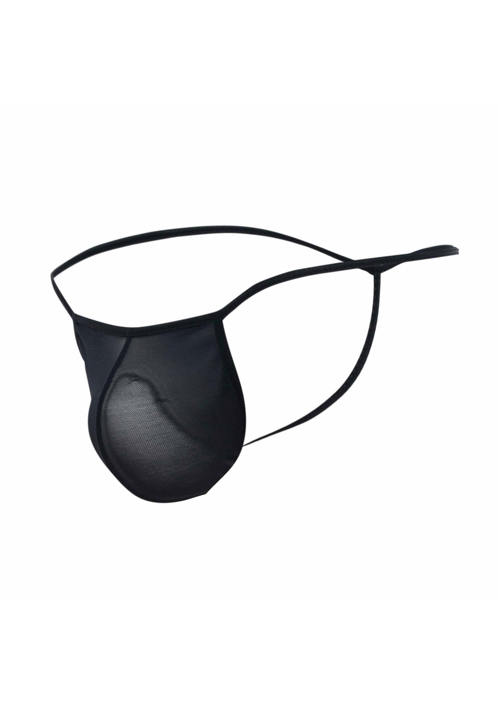 String noir pour hommes. Sous-vêtement masculin sexy et confortable. Idéal pour la lingerie érotique.; Zwarte string voor heren. Sexy en comfortabel herenondergoed. Ideaal voor erotische lingerie.; Black men's thong. Sexy and comfortable men's underwear. Great for erotic lingerie.