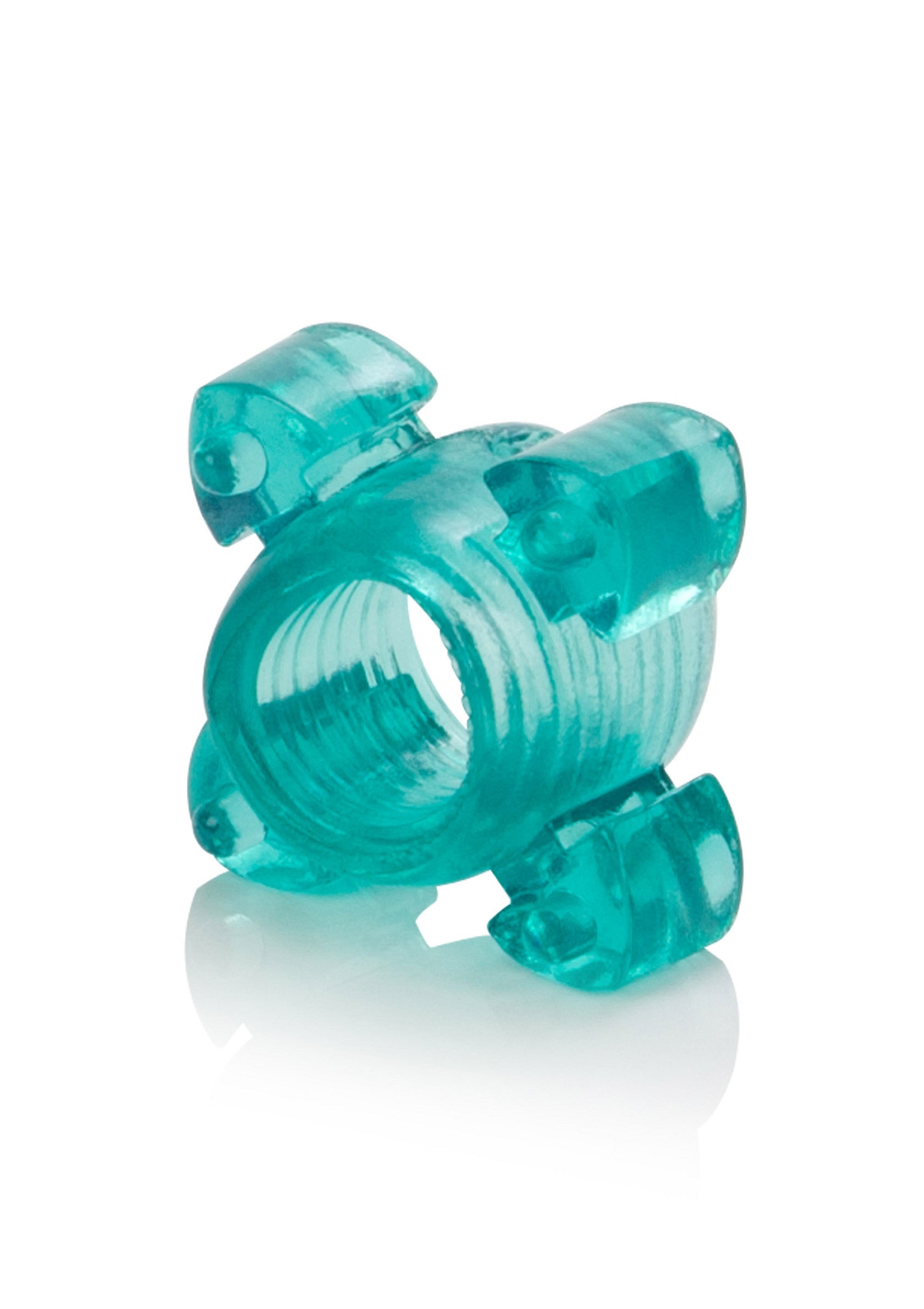 Anneau pénien bleu transparent pour plus de plaisir et de performance.; Transparant blauwe penisring voor meer plezier en prestaties.; Transparent blue cock ring for enhanced pleasure and performance.