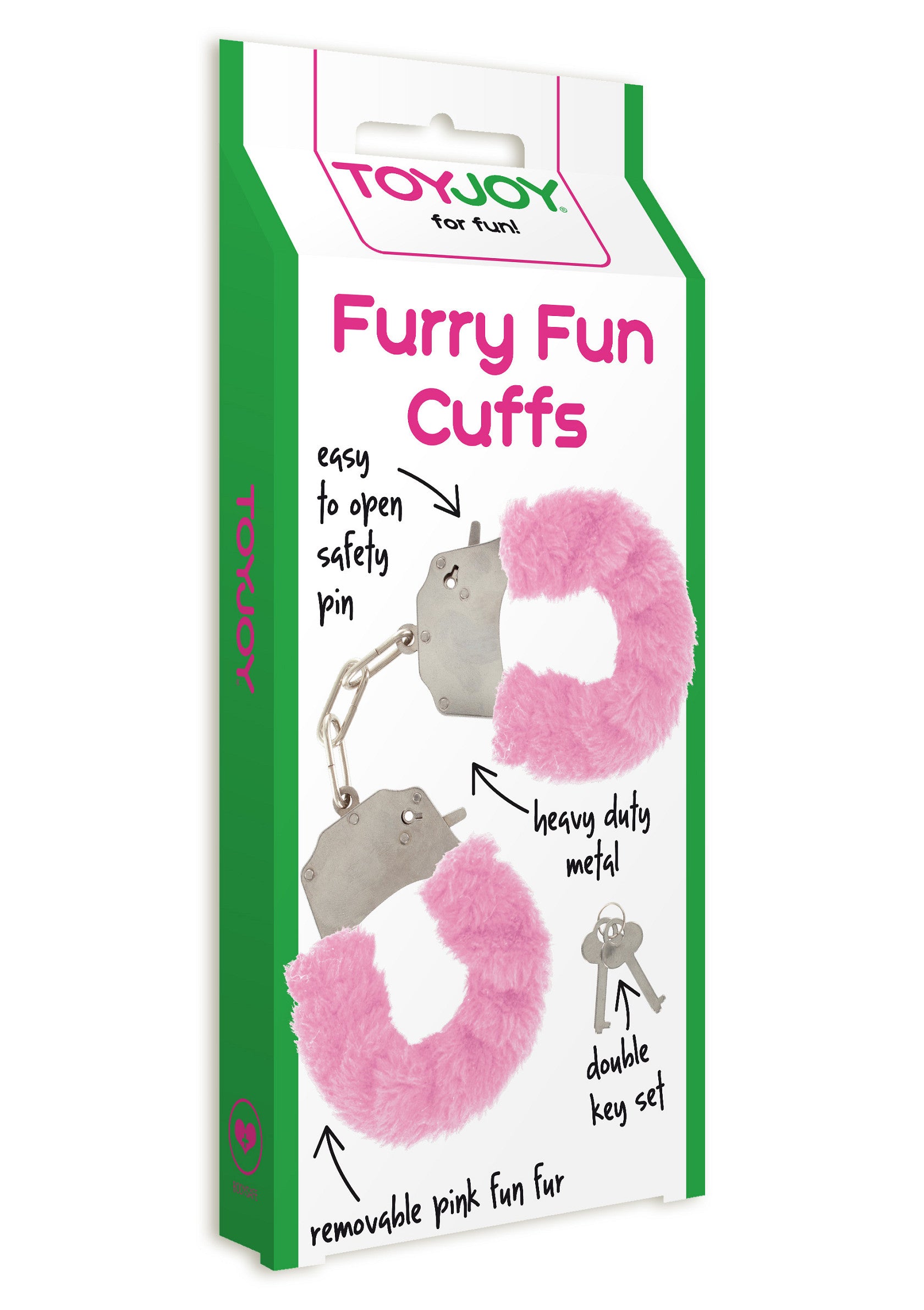 Menottes roses en fausse fourrure pour s'amuser. Accessoire coquin parfait pour pimenter votre vie amoureuse !; Roze handboeien van imitatiebont voor de lol. Perfect ondeugend accessoire om je liefdesleven mee op te fleuren!; Pink faux fur handcuffs for fun. Perfect naughty accessory to spice up your love life!