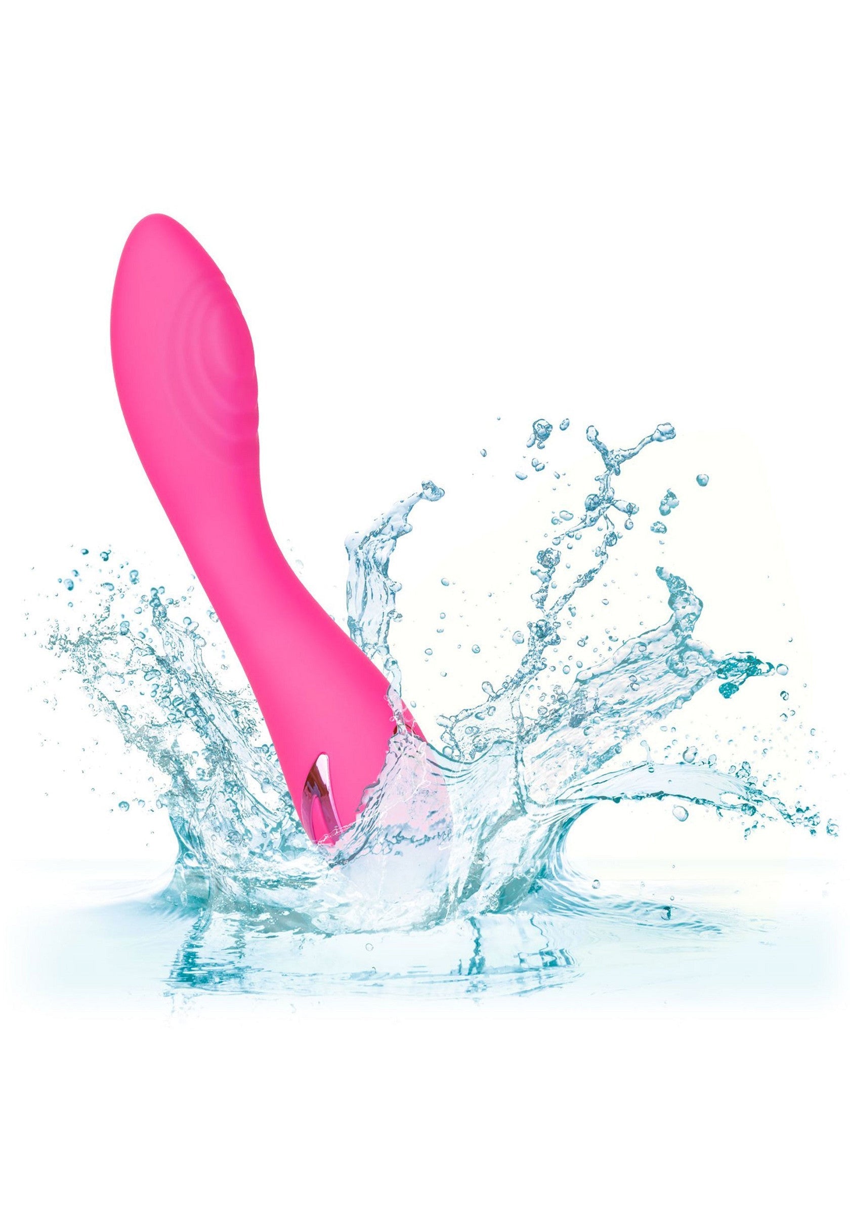 Vibromasseur rose étanche pour des plaisirs aquatiques; Waterdichte roze vibrator voor aquatisch plezier; Waterproof pink vibrator for aquatic pleasure