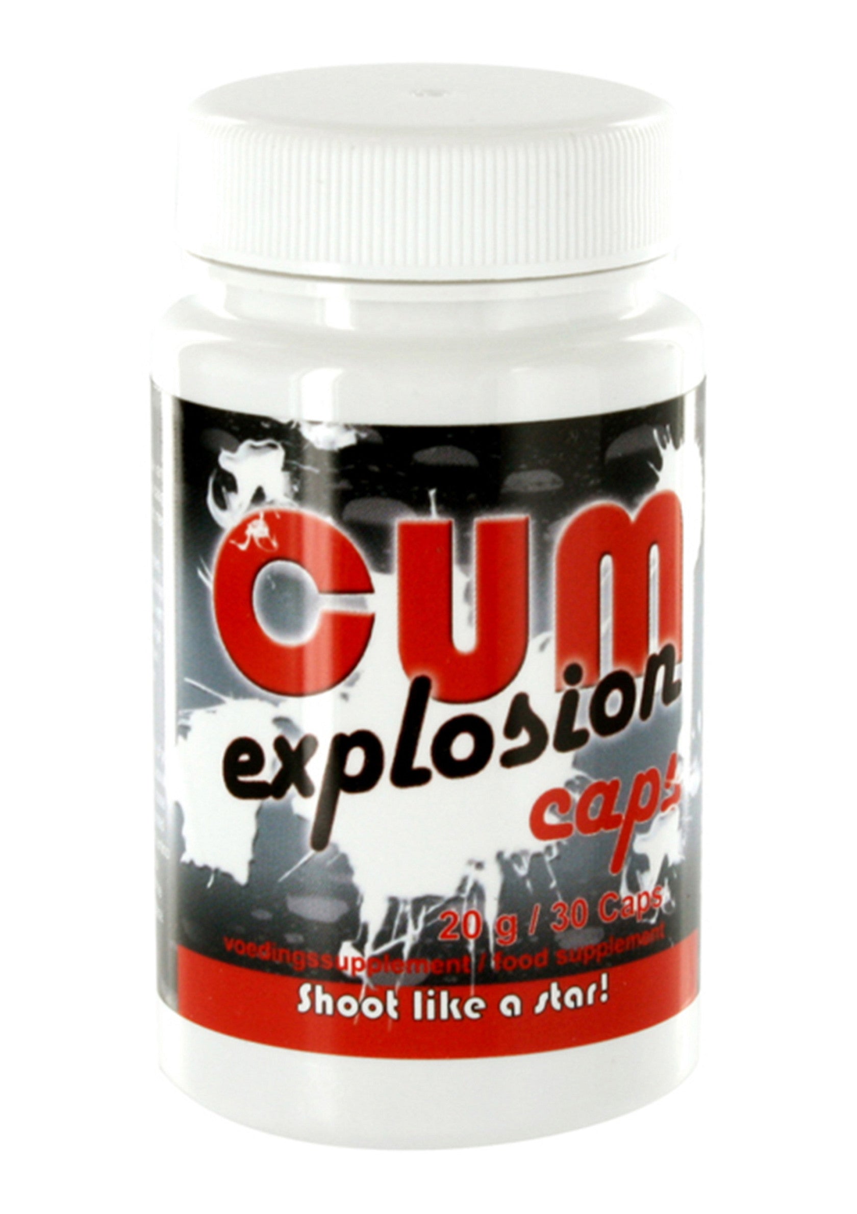 Pilules pour hommes "CUM Explosion" pour une éjaculation explosive. 20g/30 capsules.; "CUM Explosion" pillen voor mannen voor een explosieve ejaculatie. 20g/30 capsules.; "CUM Explosion" pills for men for an explosive ejaculation. 20g/30 capsules.