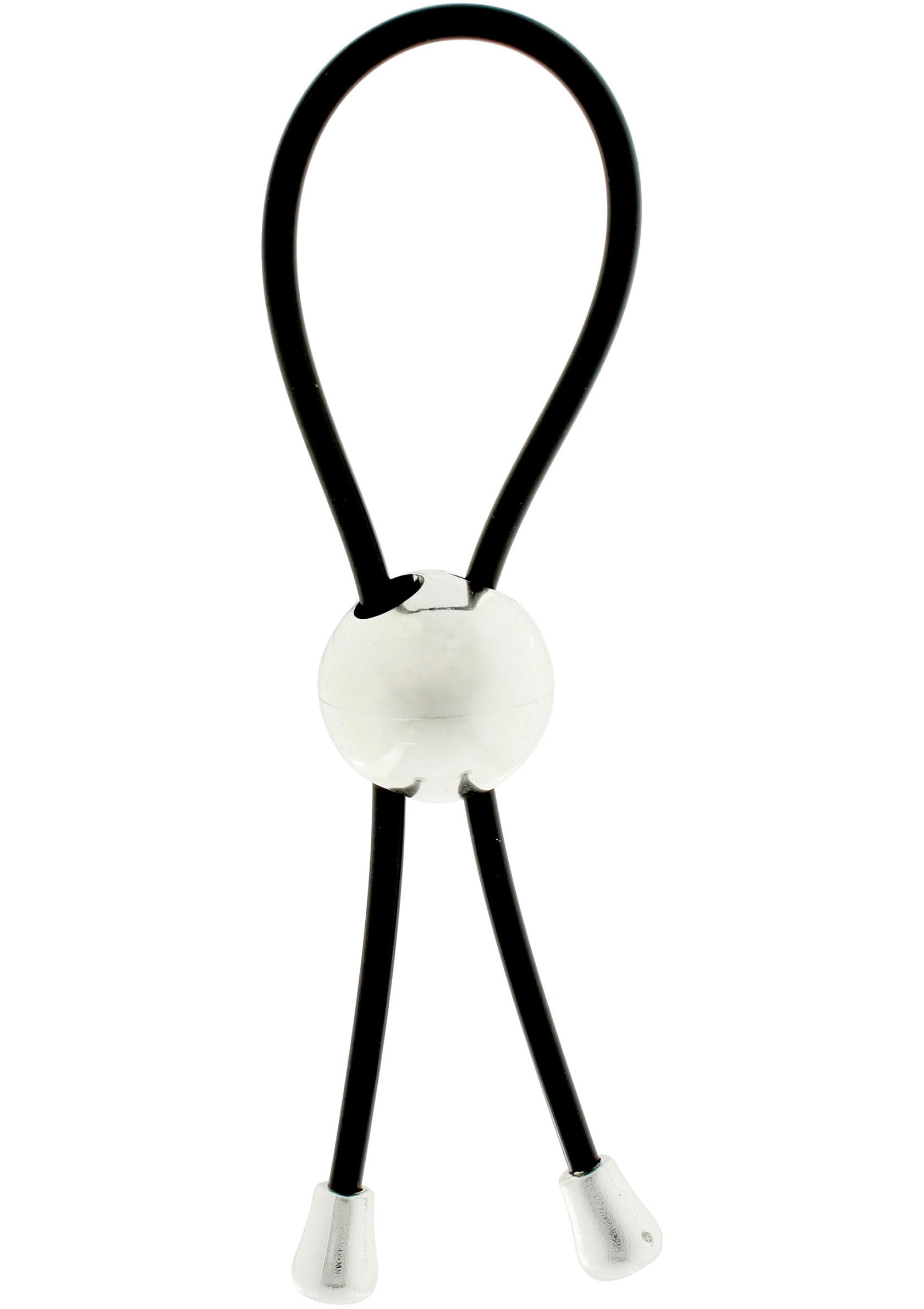 Anneau pénien ajustable noir et argenté pour plus de plaisir et de confort.; Verstelbare penisring in zwart en zilver voor meer plezier en comfort.; Adjustable black and silver cock ring for enhanced pleasure and comfort.