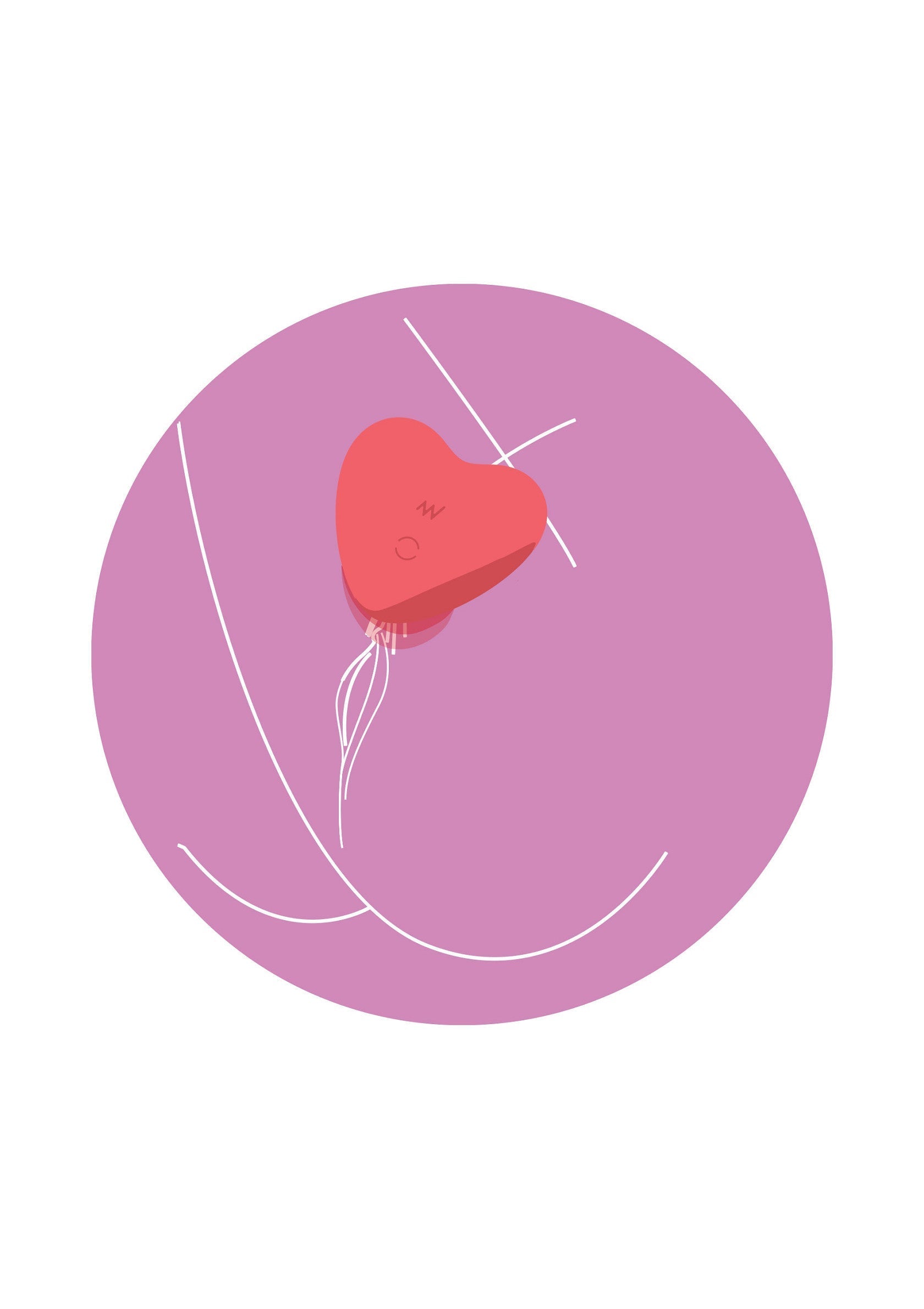 Vibromasseur sans fil en forme de cœur pour le plaisir féminin. Jouet intime élégant sur un fond violet.; Draadloze vibrator in hartvorm voor vrouwelijk genot. Stijlvol intiem speeltje op een paarse achtergrond.; Heart-shaped wireless vibrator for female pleasure. Stylish intimate toy on a purple background.