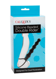 CalExotics Silicone Beaded Double Rider : plaisir double avec ce jouet de pénétration double unique. Explorez des sensations intenses !; CalExotics Silicone Beaded Double Rider: dubbel plezier met dit unieke dubbele penetratiespeeltje. Ontdek intense sensaties!; CalExotics Silicone Beaded Double Rider: double the pleasure with this unique dual penetration toy. Explore intense sensations!