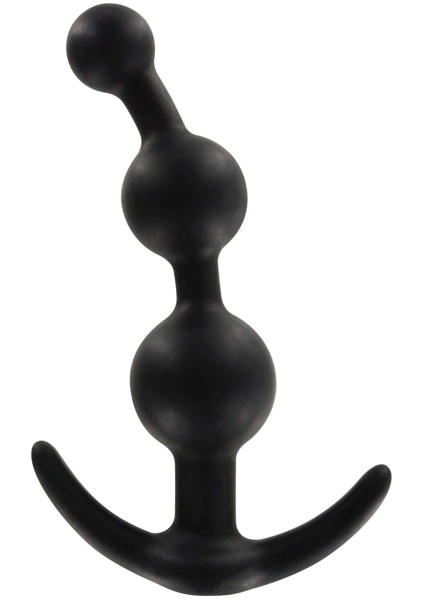 Plug anal en silicone noir avec 3 boules et une base en ancre. Plaisir intense et sensations uniques garanties!; Zwarte siliconen anale plug met 3 ballen en een ankerbasis. Intense plezier en unieke gewaarwordingen gegarandeerd!; Black silicone anal plug with 3 balls and an anchor base. Intense pleasure and unique sensations guaranteed!