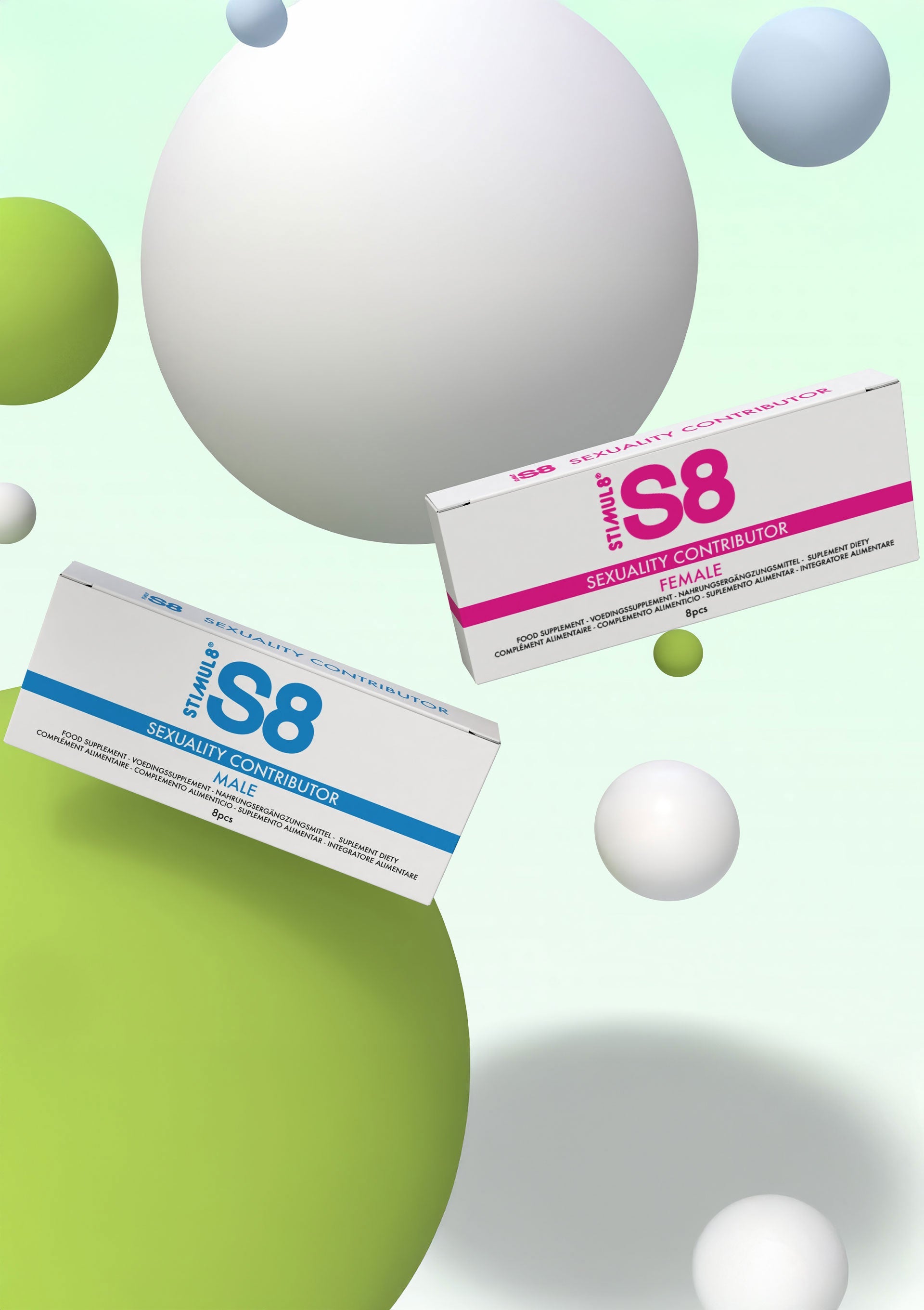 Stimulez votre sexualité avec S8! Compléments pour hommes et femmes. Améliorez votre bien-être intime. Découvrez nos produits.; Stimuleer je seksualiteit met S8! Supplementen voor mannen en vrouwen. Verbeter je intieme welzijn. Ontdek onze producten.; Stimulate your sexuality with S8! Supplements for men and women. Enhance your intimate wellness. Discover our products.