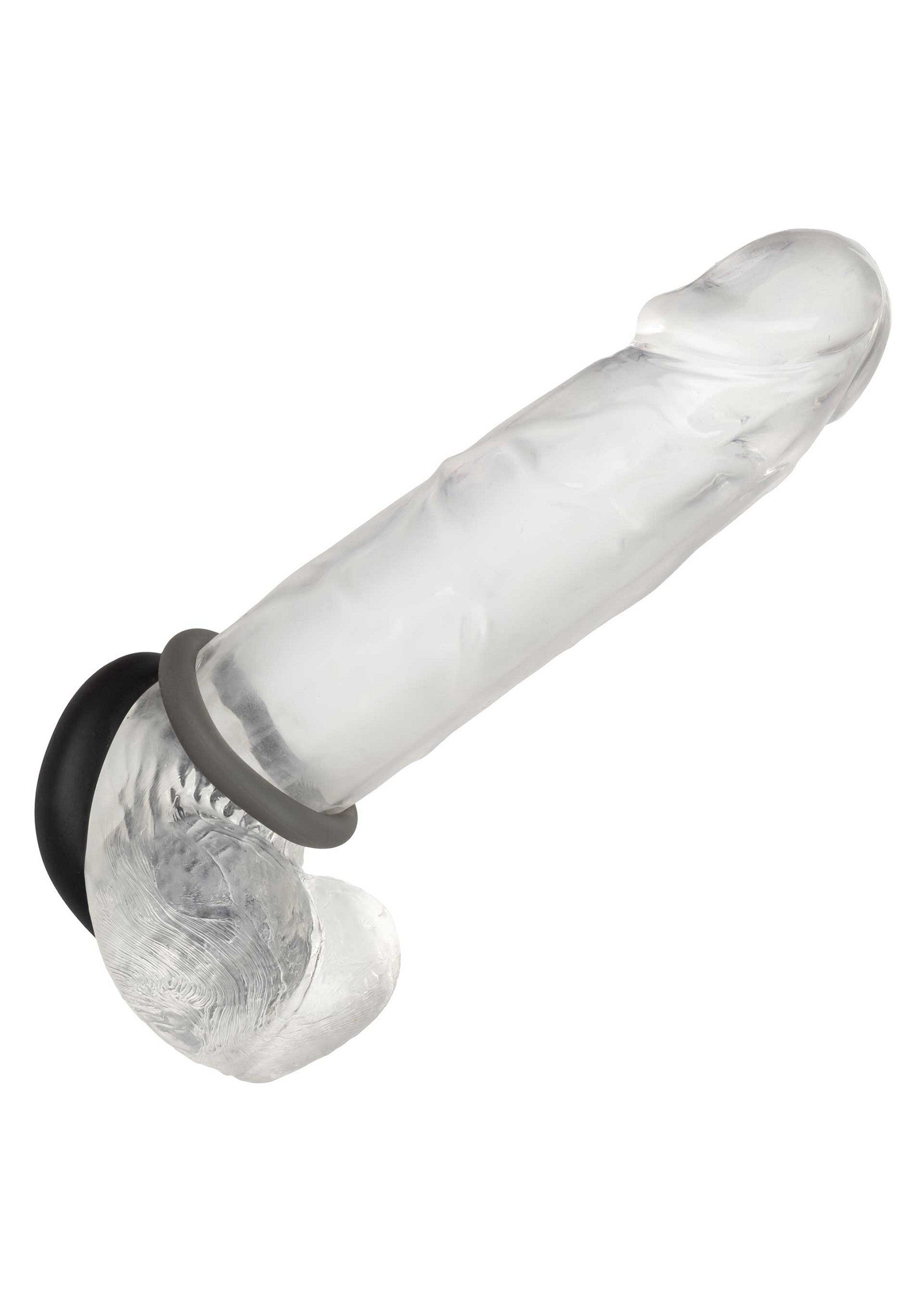 Gode en verre transparent réaliste avec ventouse pour plus de plaisir; Realistische heldere glazen dildo met zuignap voor extra plezier; Realistic clear glass dildo with suction cup for extra pleasure