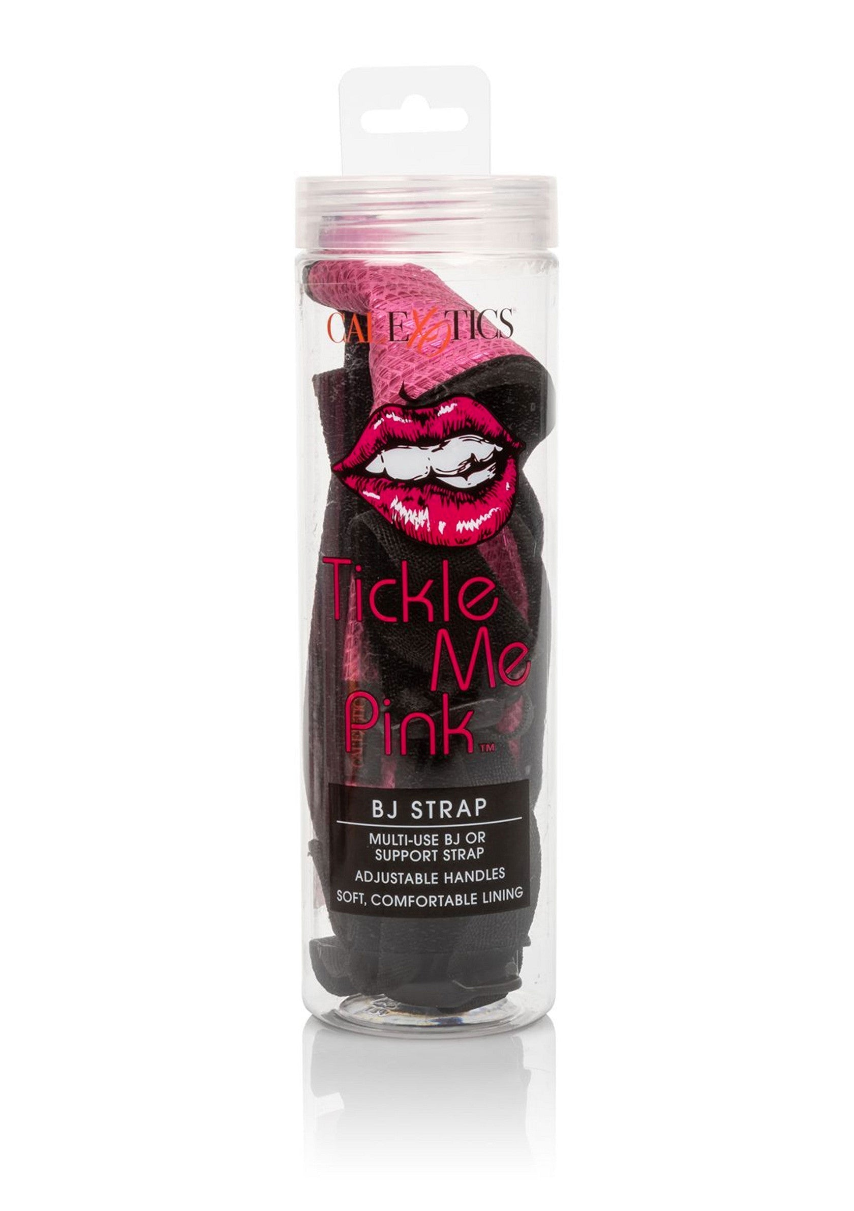 Onetics Tickle Me Pink BJ Strap : sangle multi-usage pour des sensations uniques et un confort optimal. Poignées ajustables, doublure douce.; Onetics Tickle Me Pink BJ Strap: multi-inzetbare strap voor unieke sensaties en optimaal comfort. Verstelbare handgrepen, zachte voering.; Onetics Tickle Me Pink BJ Strap: Multi-use strap for unique sensations and optimal comfort. Adjustable handles, soft comfortable lining.