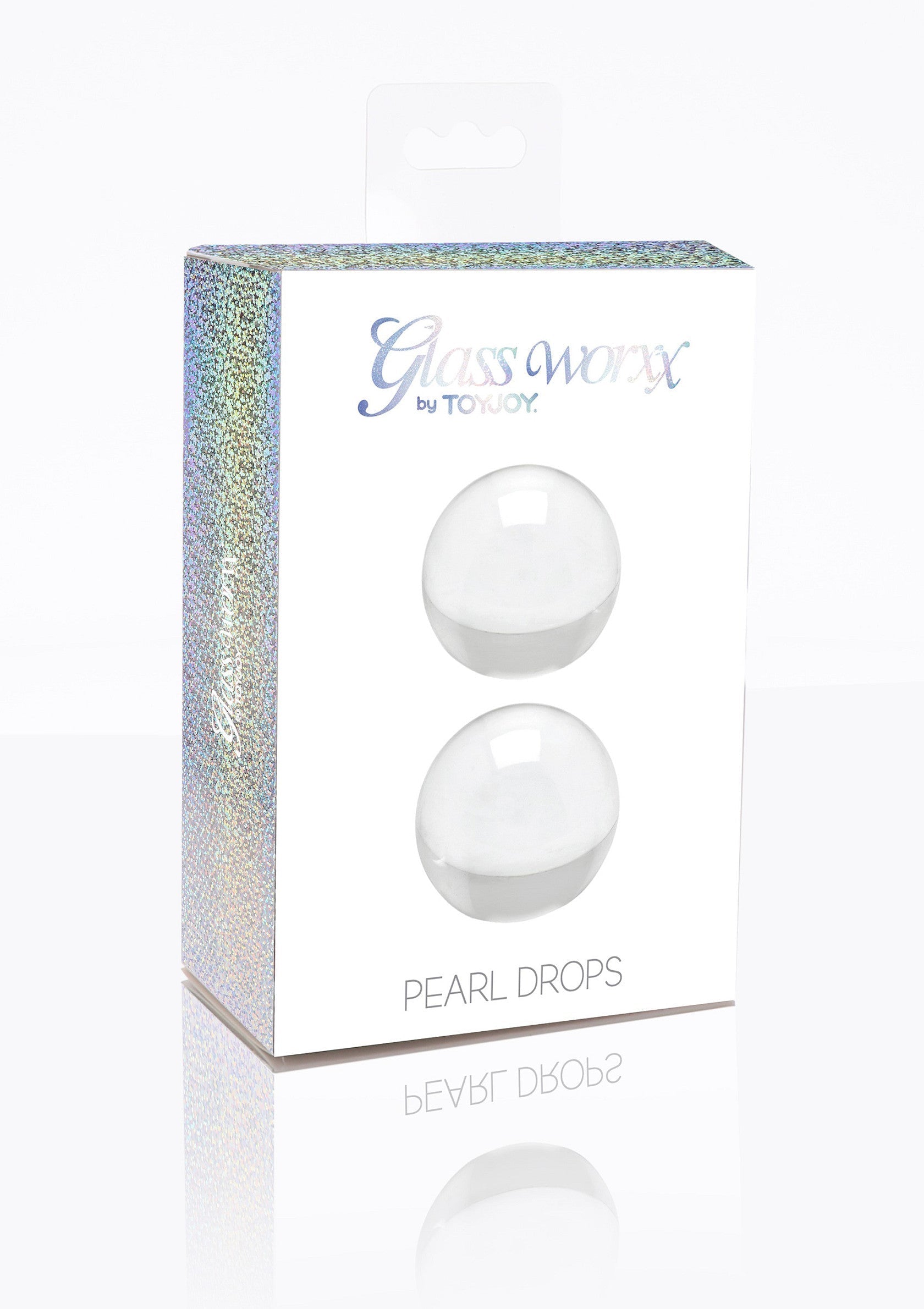 Glassworxx Pearl Drops de ToyJoy, élégant et raffiné. Parfait pour ajouter une touche de luxe à votre collection.; Glassworxx Pearl Drops van ToyJoy, elegant en verfijnd. Perfect om een vleugje luxe toe te voegen aan je collectie.; Glassworxx Pearl Drops by ToyJoy, elegant and refined. Perfect to add a touch of luxury to your collection.