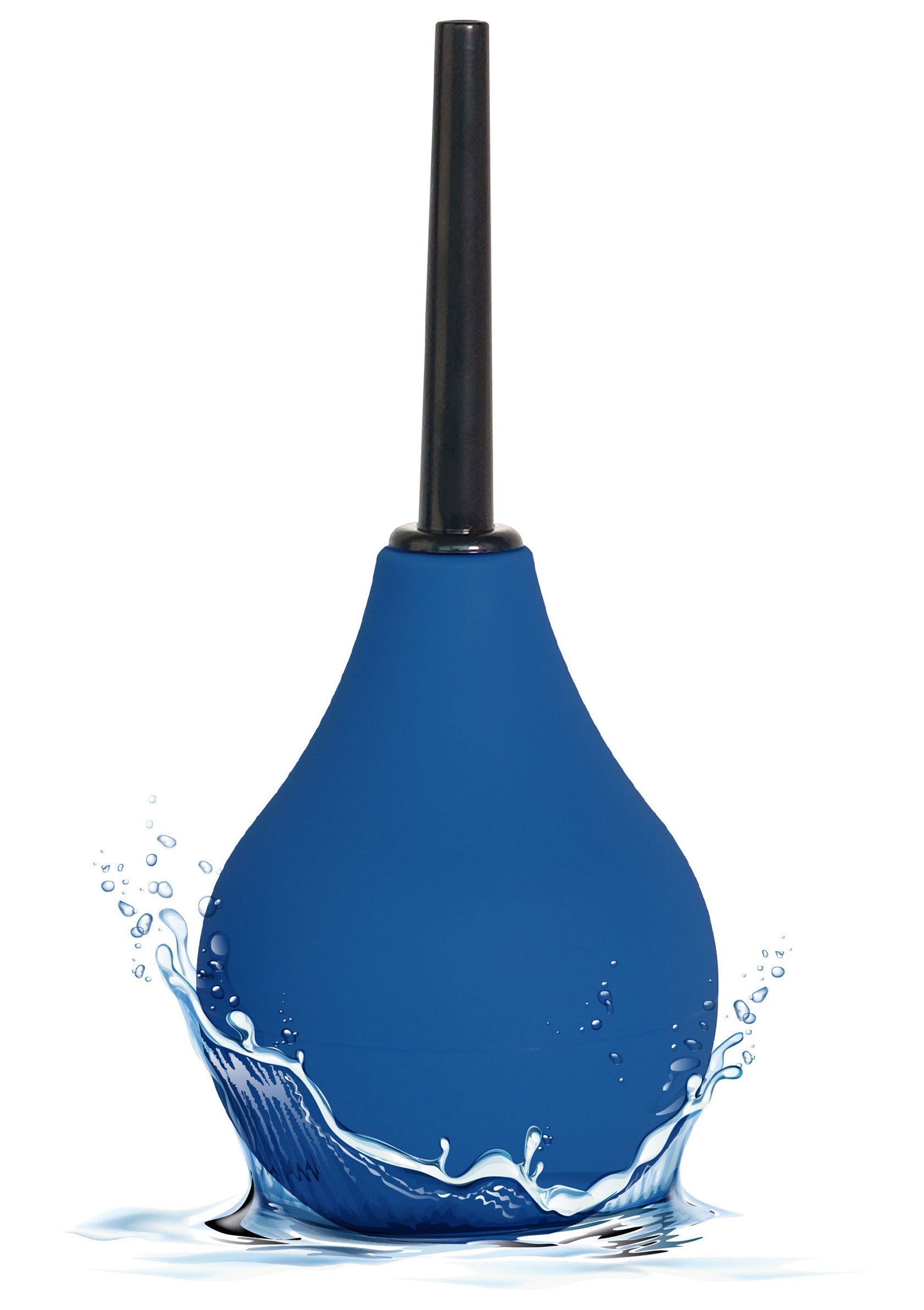 Poire à lavement bleue pour l'hygiène personnelle et le nettoyage en profondeur. Solution douce et efficace pour le confort et la propreté.; Blauwe klysma peer voor persoonlijke hygiëne en diepe reiniging. Zachte en effectieve oplossing voor comfort en netheid.; Blue enema bulb for personal hygiene and deep cleansing. Gentle and effective solution for comfort and cleanliness.