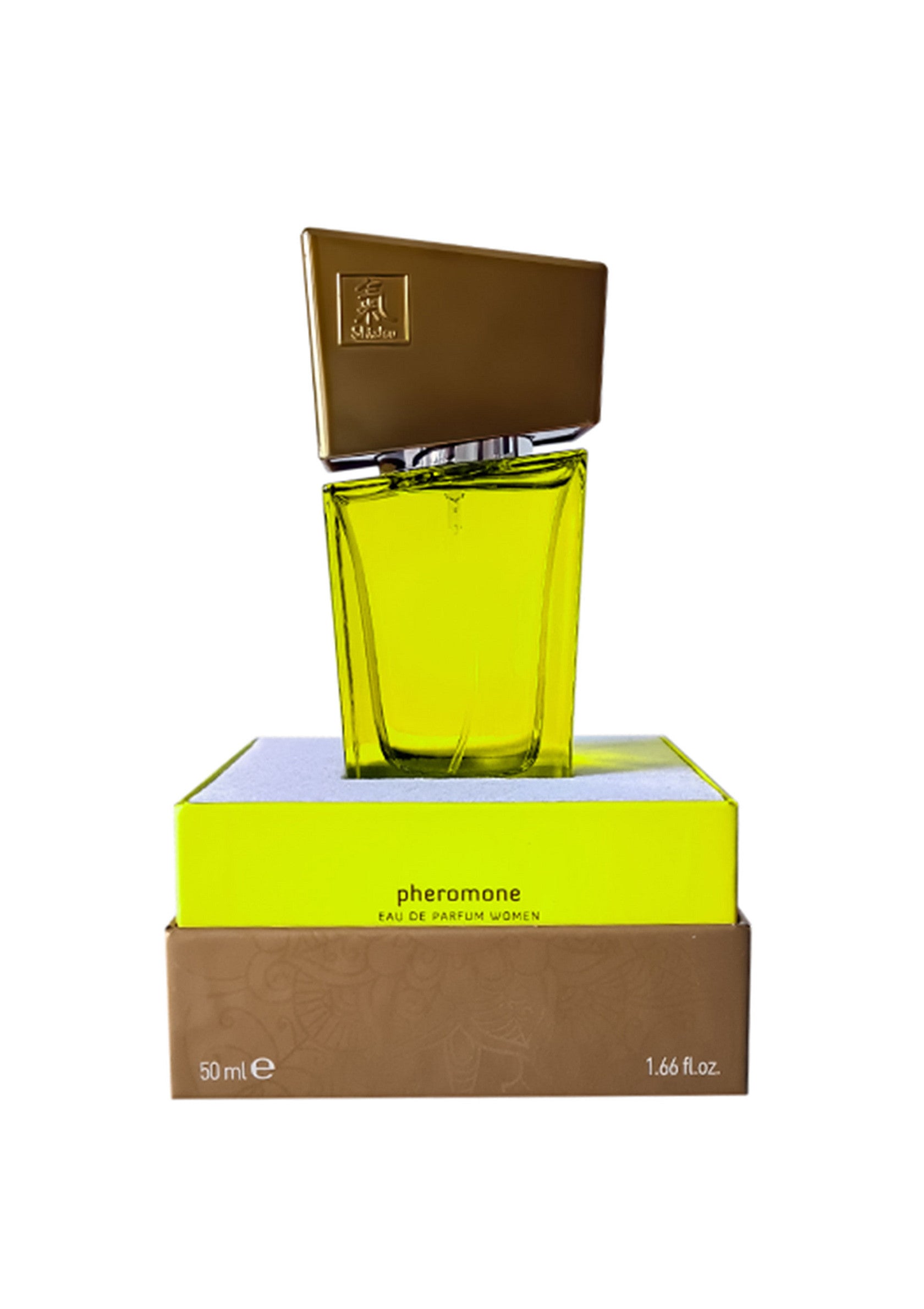 Parfum Phéromone pour femme. Élégant flacon de 50ml avec des notes fraîches et séduisantes. Idéal pour toutes les occasions.; Feromoon parfum voor vrouwen. Elegante 50ml fles met frisse en verleidelijke geuren. Perfect voor elke gelegenheid.; Pheromone perfume for women. Elegant 50ml bottle with fresh and seductive scents. Perfect for any occasion.