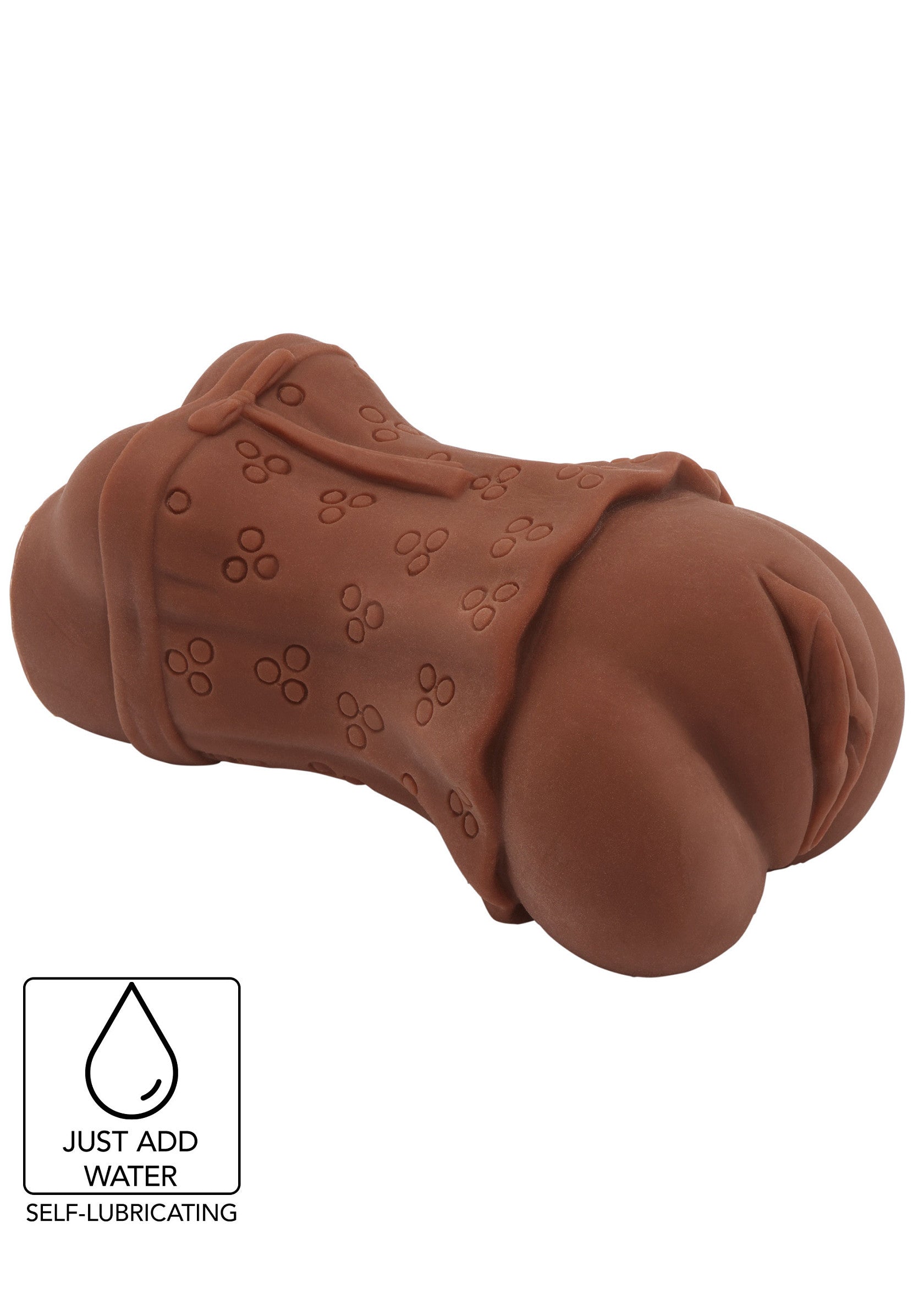 Masturbateur masculin marron réaliste avec lubrification automatique. Plaisir intense garanti!; Realistische bruine masturbator voor mannen met zelf smering. Gegarandeerd intens genot!; Realistic brown male masturbator with self-lubrication. Guaranteed intense pleasure!