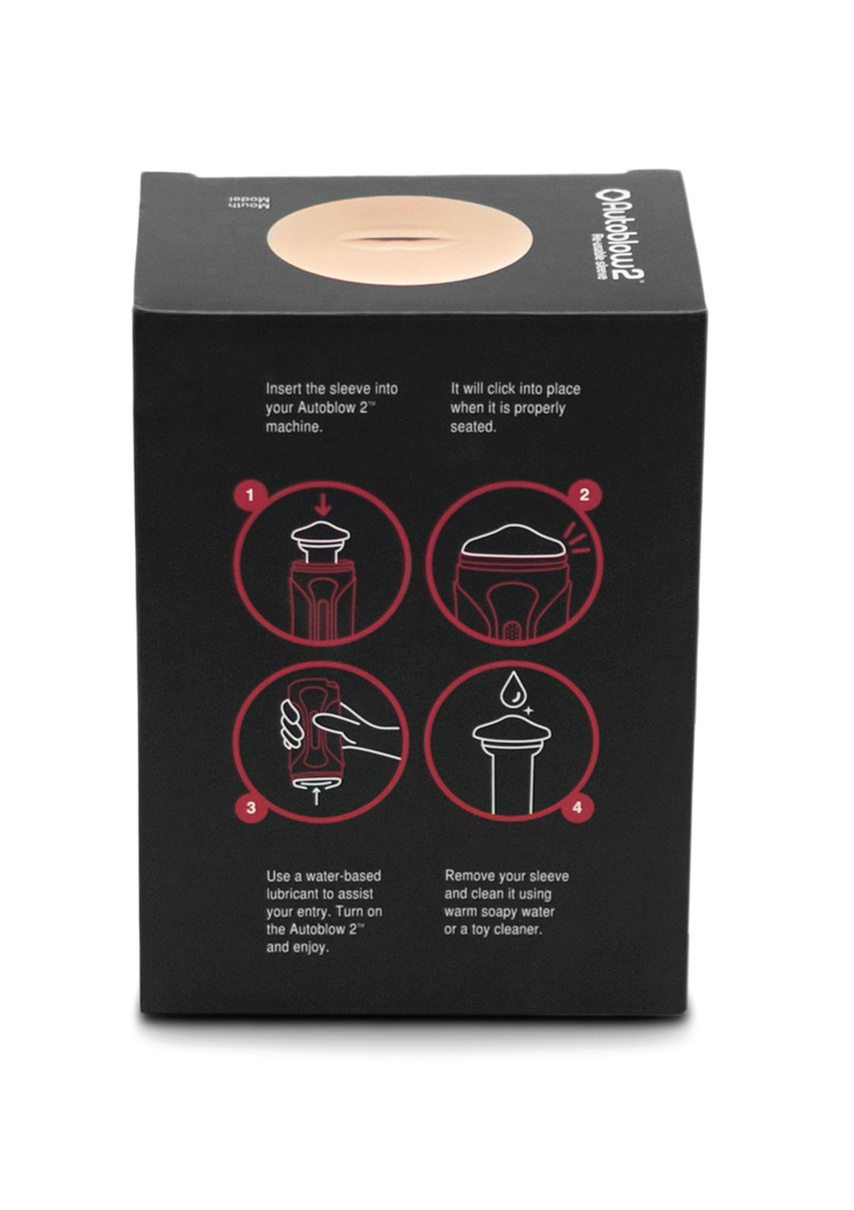 Boîte Autoblow 2. Instructions d'utilisation et d'entretien. Pour adultes. ; Autoblow 2 doos. Instructies voor gebruik en onderhoud. Voor volwassenen.; Autoblow 2 box. Instructions for use and maintenance. Adult novelty item.