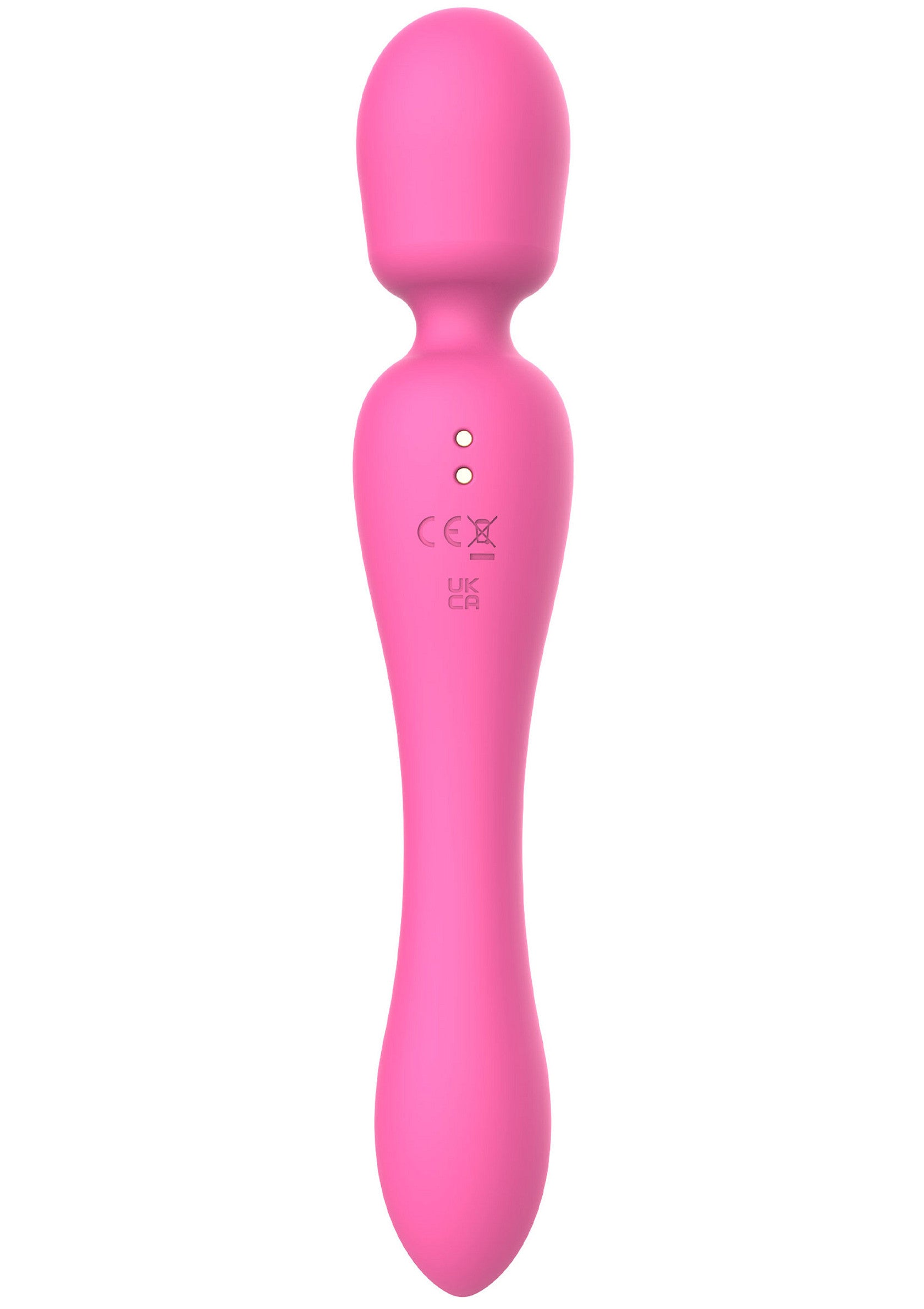 Masseur vibrant rechargeable rose pour le plaisir féminin.; Oplaadbare roze vibrerende stimulator voor vrouwelijk genot.; Rechargeable pink vibrating massager for female pleasure.