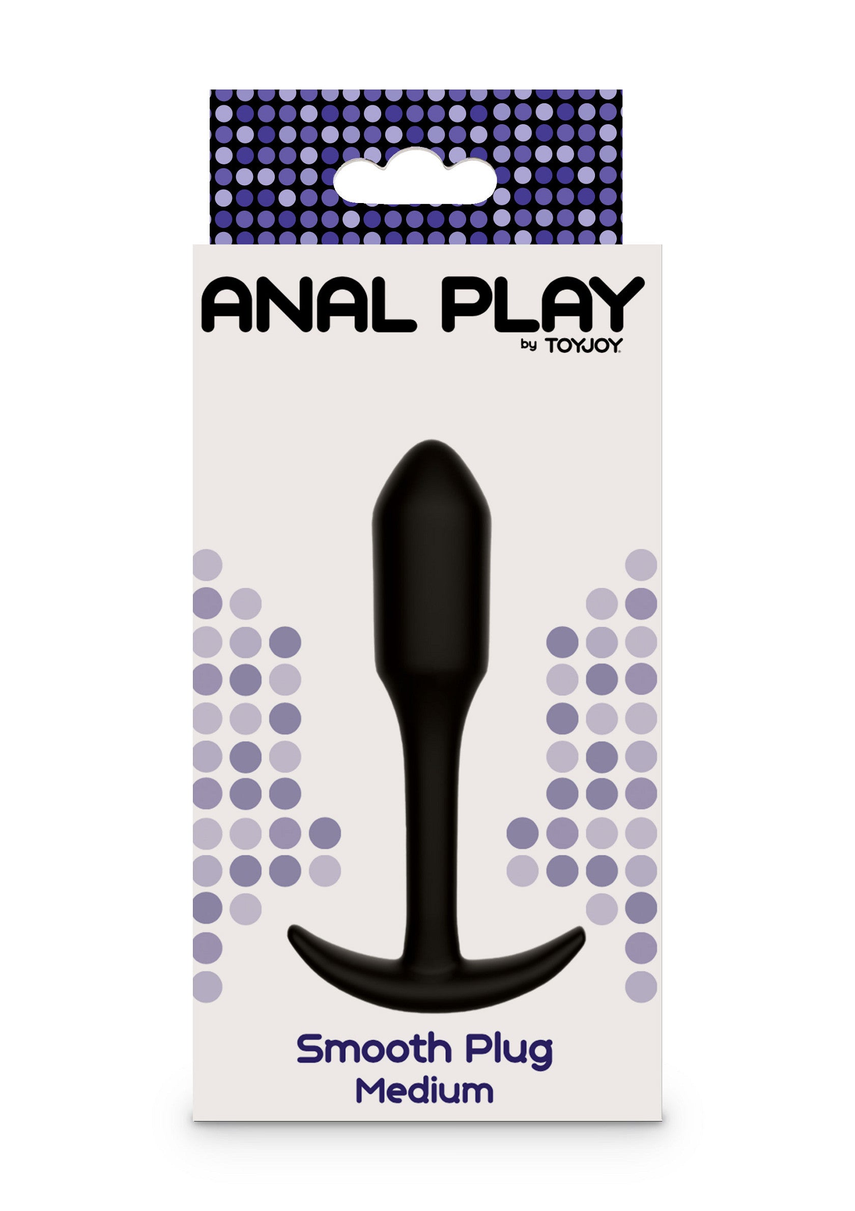 Plug anal lisse ToyJoy de taille moyenne pour des sensations agréables et confortables.; ToyJoy gladde anaal plug medium voor een aangenaam en comfortabel gevoel.; ToyJoy smooth anal plug in medium size for a pleasurable and comfortable sensation.