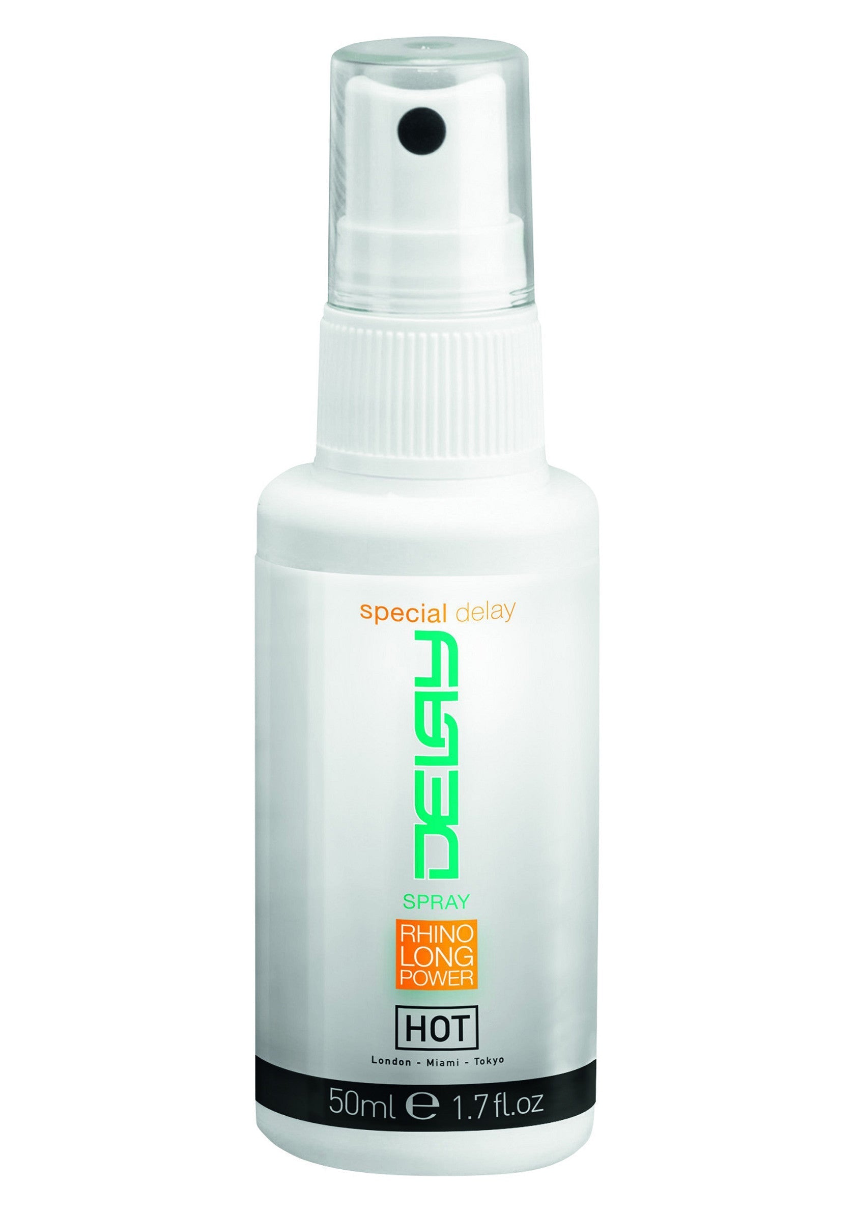Spray retardant pour hommes, Delay Hot, 50ml pour plus de plaisir longue durée.; Vertragingsspray voor mannen, Delay Hot, 50ml voor meer langdurig genot.; Delay spray for men, Delay Hot, 50ml for more long-lasting pleasure.