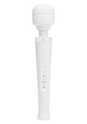Masseur personnel sans fil blanc pour le bien-être et la détente.; Draadloze witte persoonlijke stimulator voor welzijn en ontspanning.; Cordless white personal massager for wellness and relaxation.