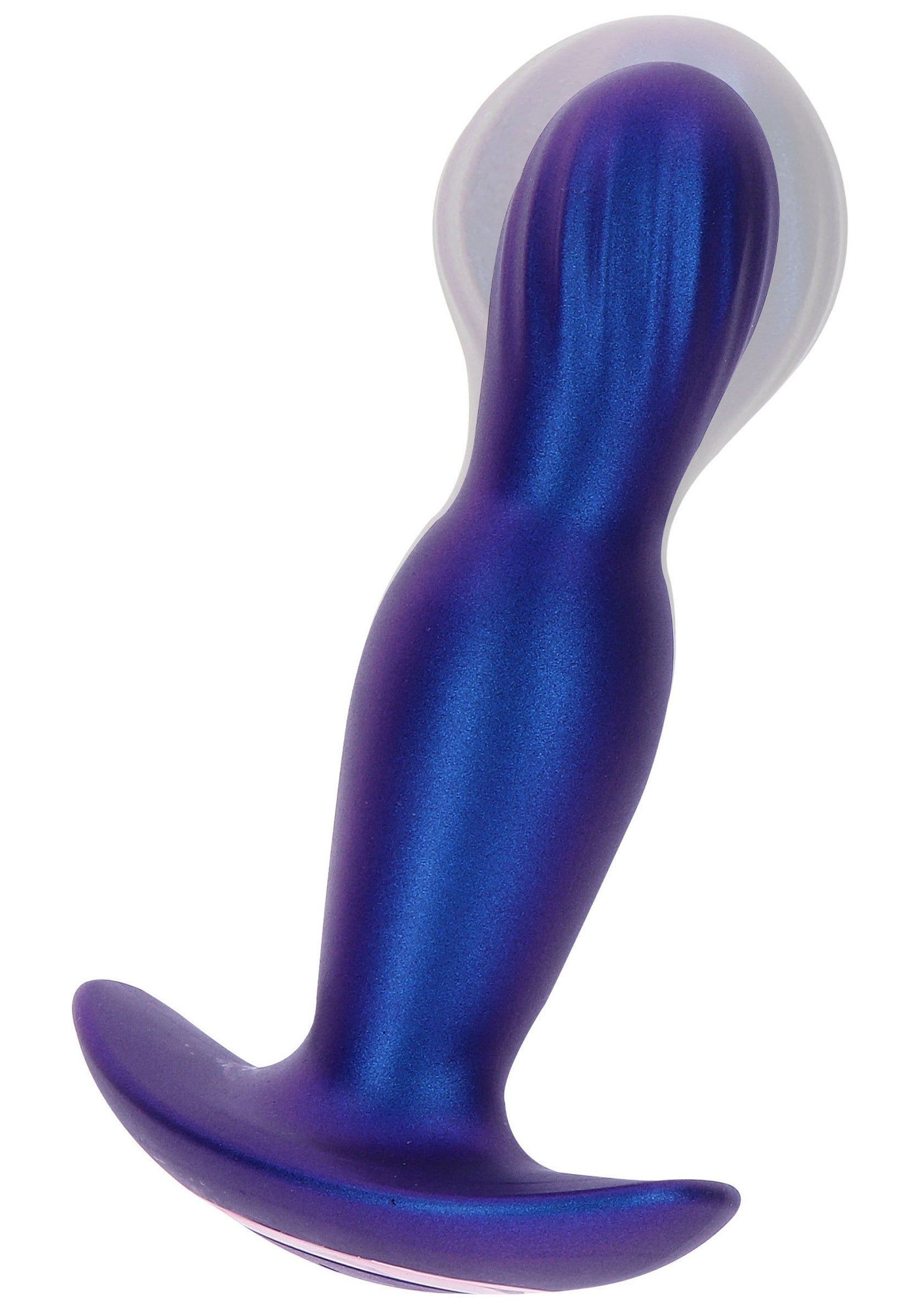 Plug anal bleu iridescent pour une stimulation intense et des sensations uniques.; Iridescent blauwe anaal plug voor intense stimulatie en unieke sensaties.; Iridescent blue anal plug for intense stimulation and unique sensations.