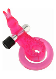 Anneau vibrant rose avec tête de lapin pour une stimulation accrue. Plaisir intense garanti!; Roze vibrerende ring met konijnenkop voor extra stimulatie. Gegarandeerd intens plezier!; Pink vibrating ring with bunny head for added stimulation. Guaranteed intense pleasure!